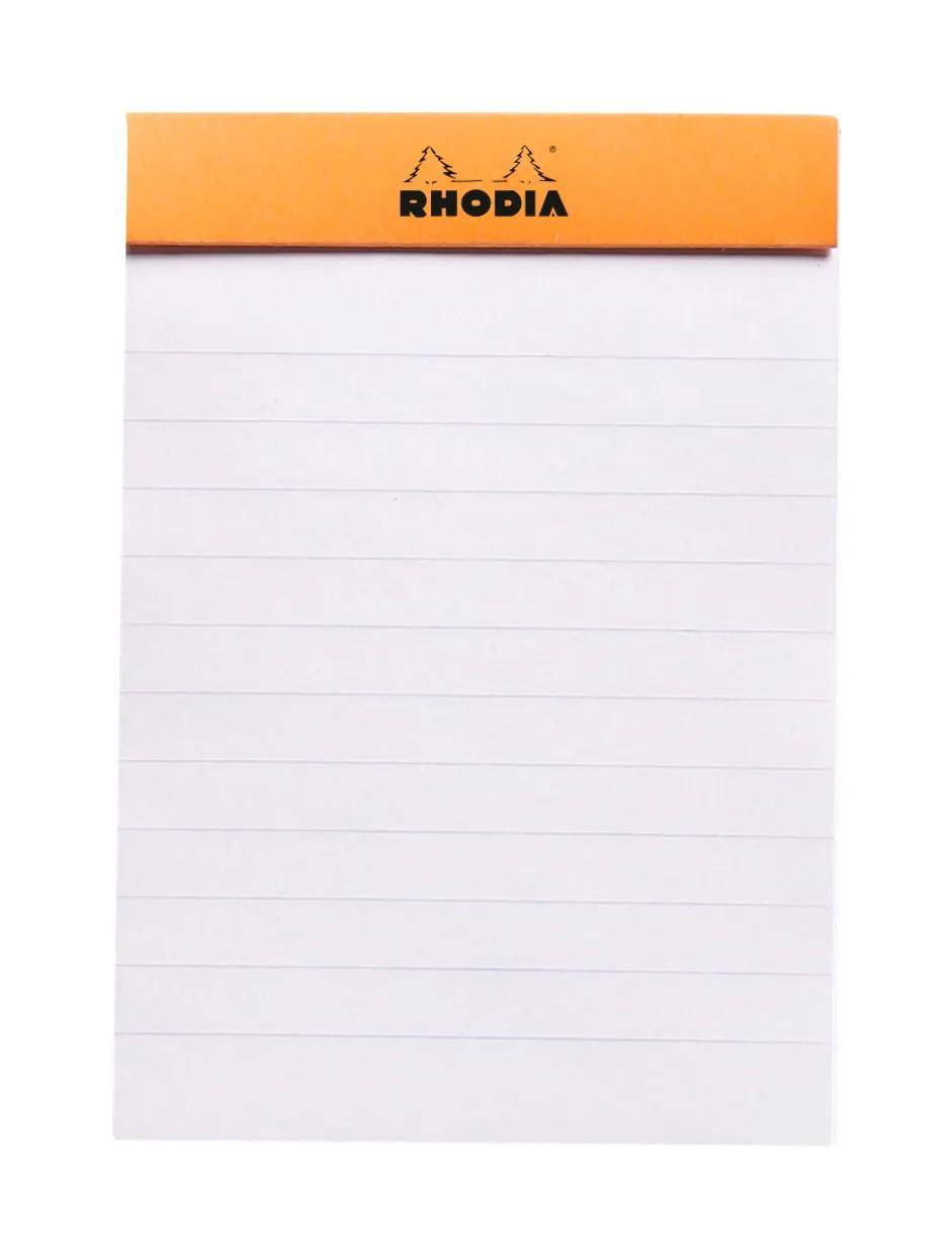 Rhodia 10x Gehefter Notizblock Rhodia No.11 A7 80 Bl liniert 80g Orange 11600C