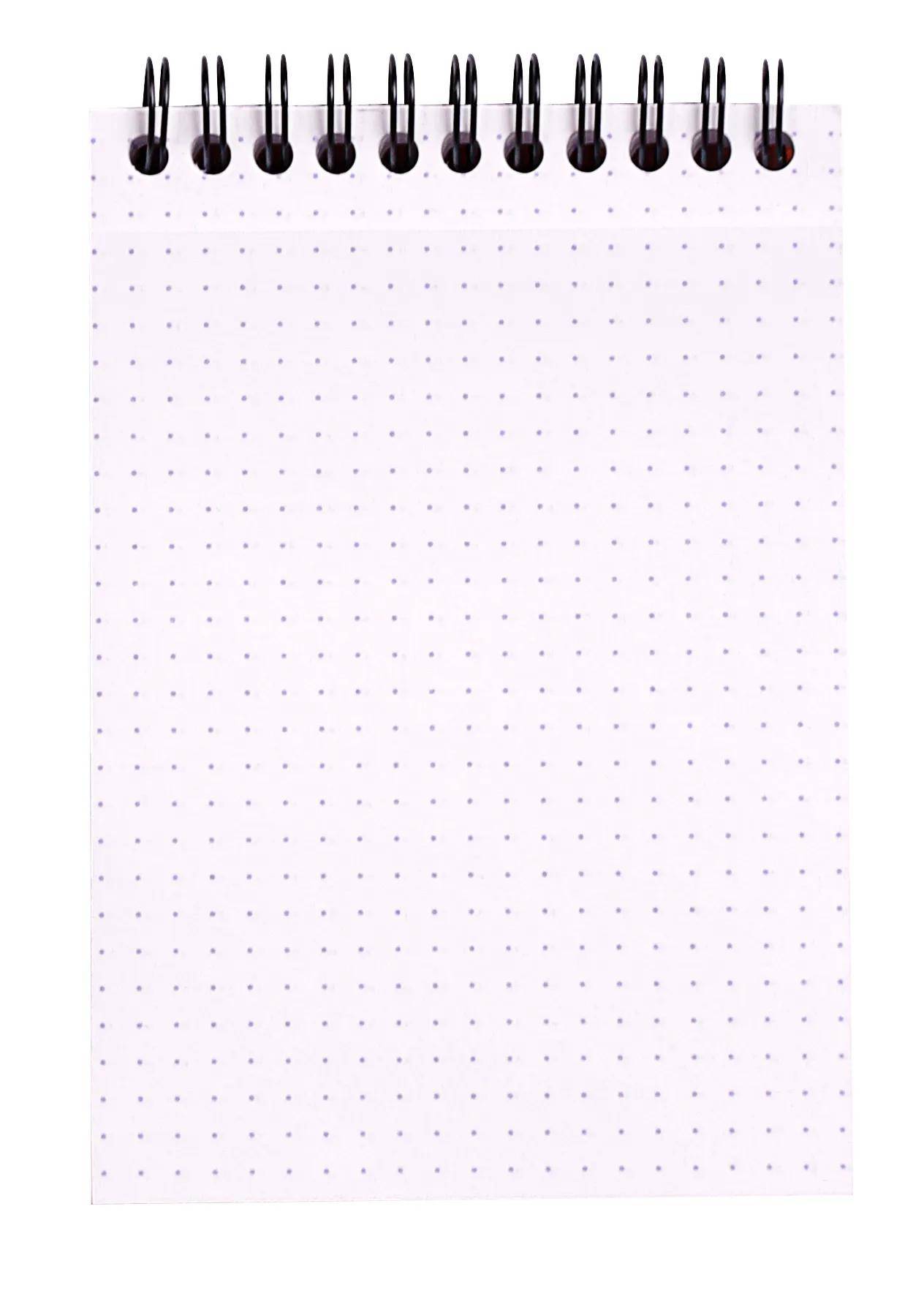 Rhodia 5x Spiralblock dotPad A6, 80 Bl dot/punktkariert 80g Schwarz 135039C