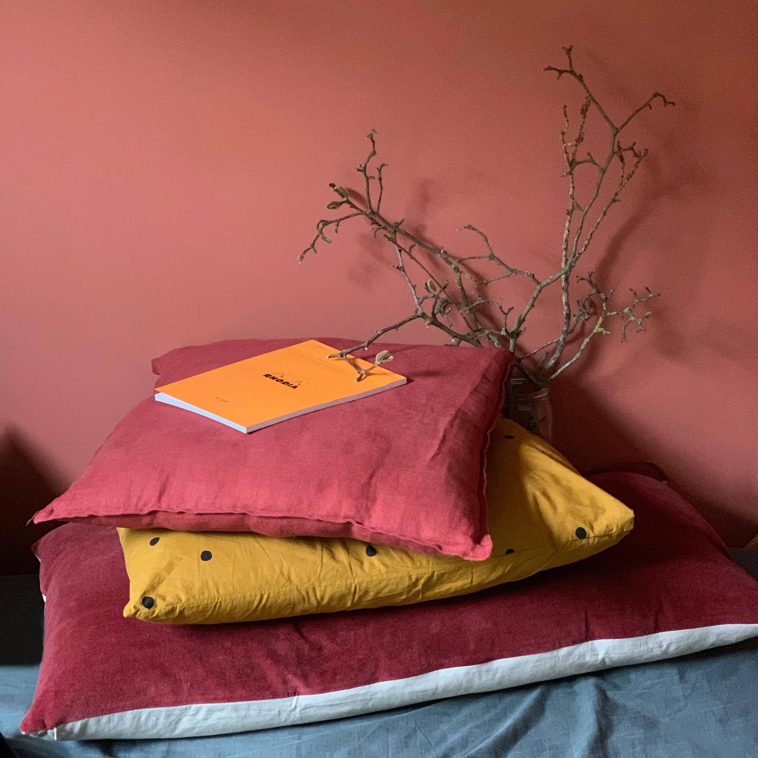 Rhodia 10x Gehefter Notizblock No.16 A5 80 Bl liniert Rand 80g Orange 16600C