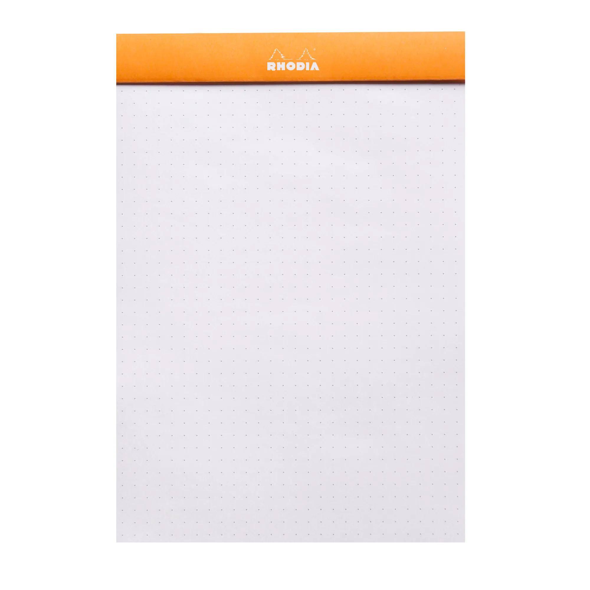 Rhodia 10x dotPad gehefter Block No.16 A5, 80 Bl dot/punktkariert Orange 16558C