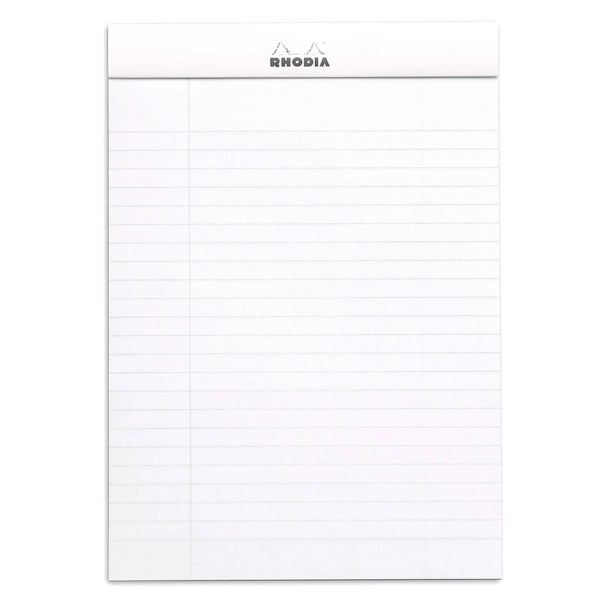 Rhodia 10x Gehefter Notizblock No.16 A5 80 Bl liniert Rand 80g Weiß 16601C