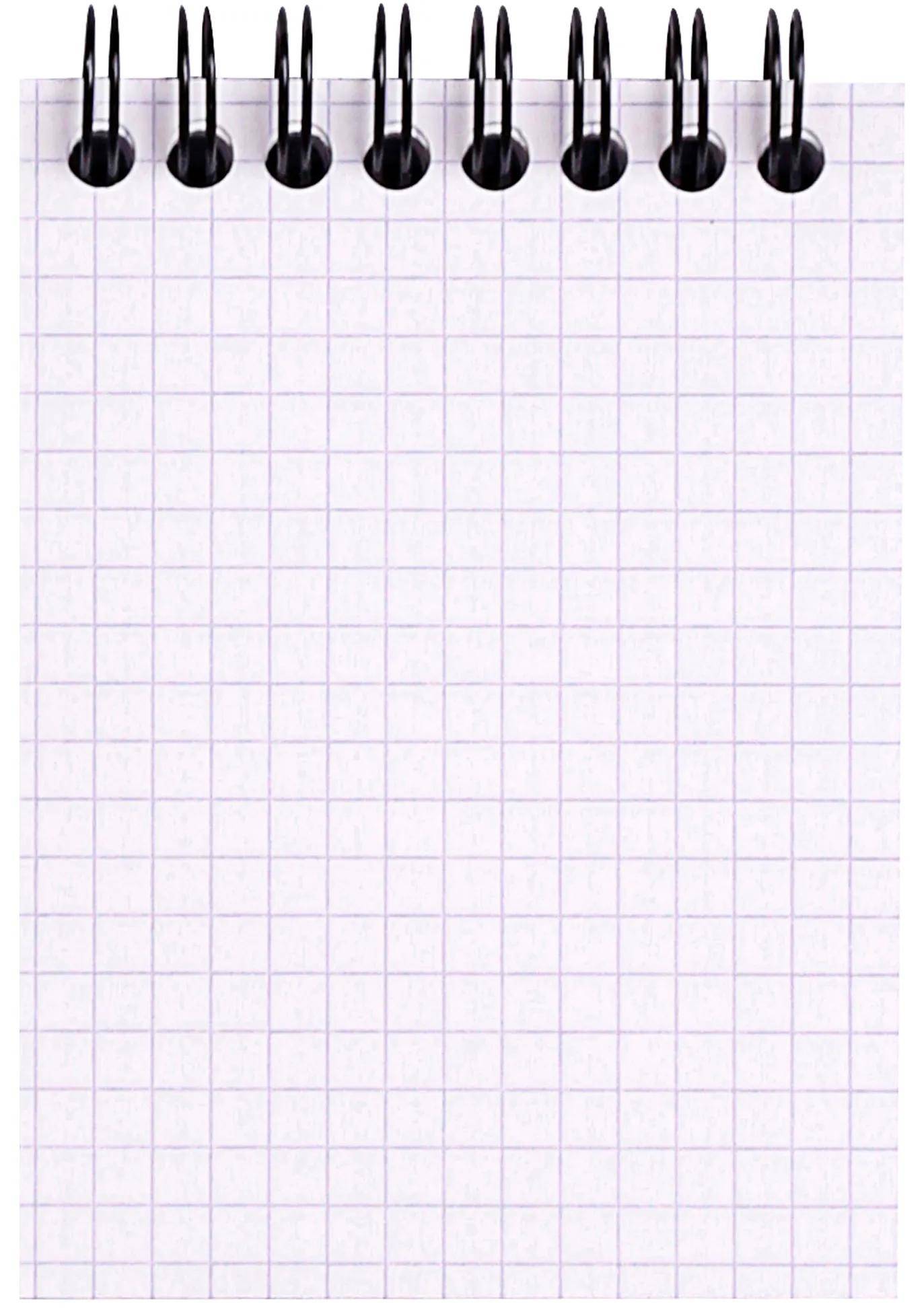 Rhodia 10x Spiralblock Rhodia Notepad A7, 80 Blatt kariert 80g - Schwarz 115009C