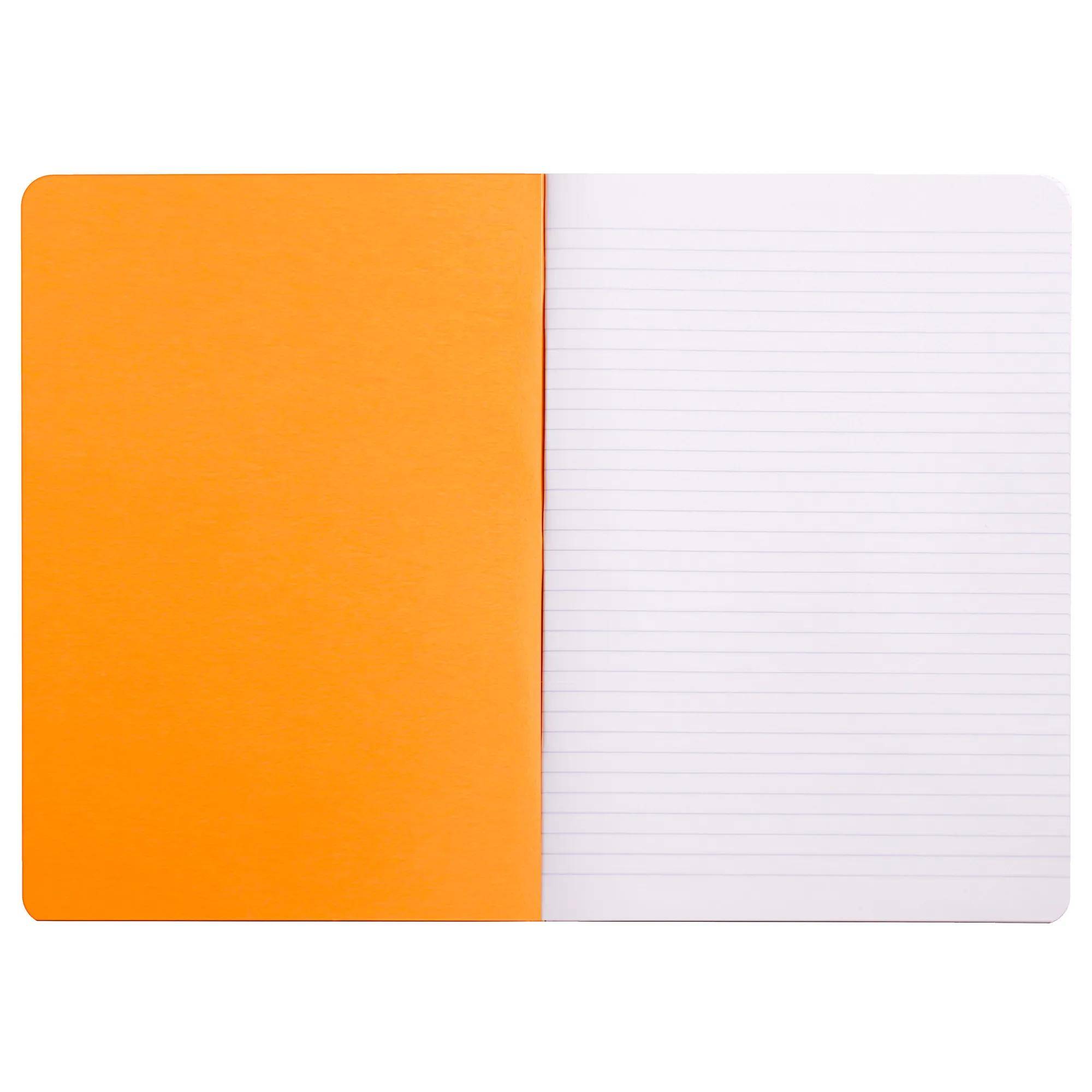 Rhodia 10x Notizheft Rhodia A4 48 Blatt liniert 80g - Orange 119168C