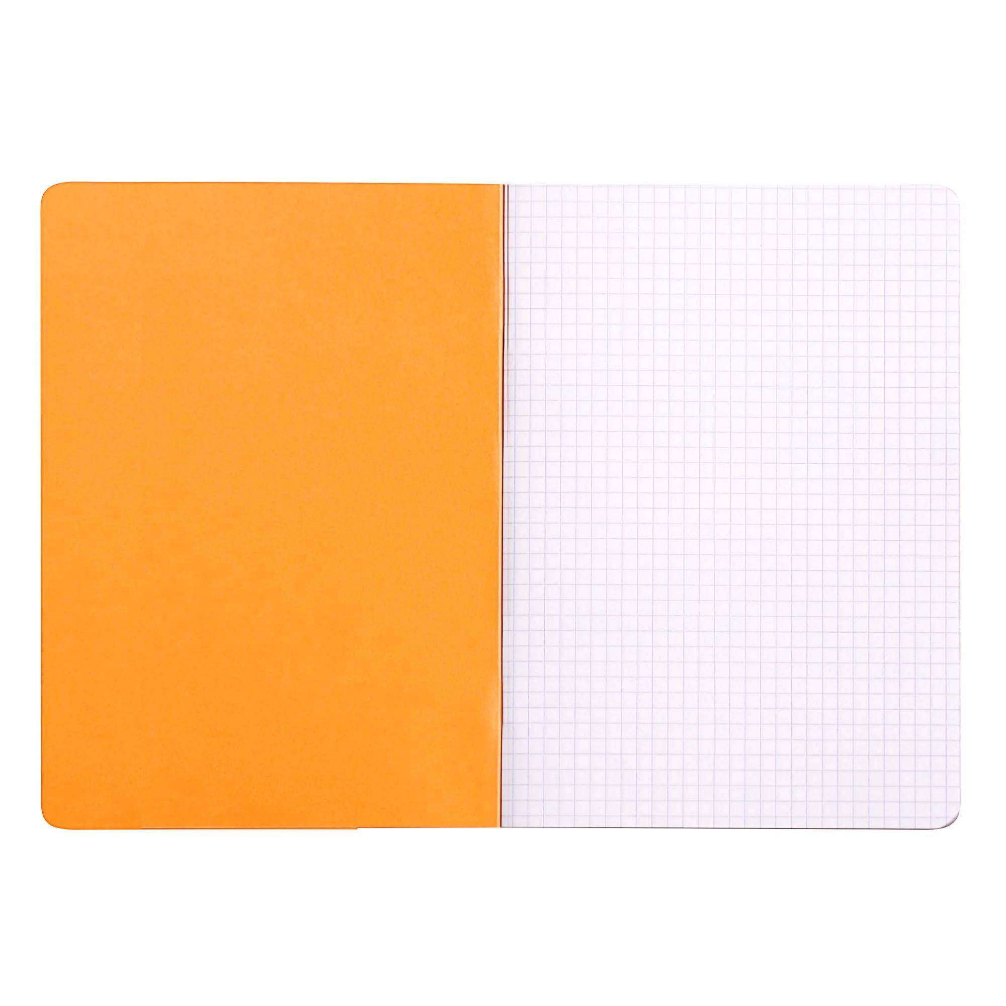Rhodia 10x Notizheft Rhodia A5 48 Blatt kariert 80g - Orange 119184C