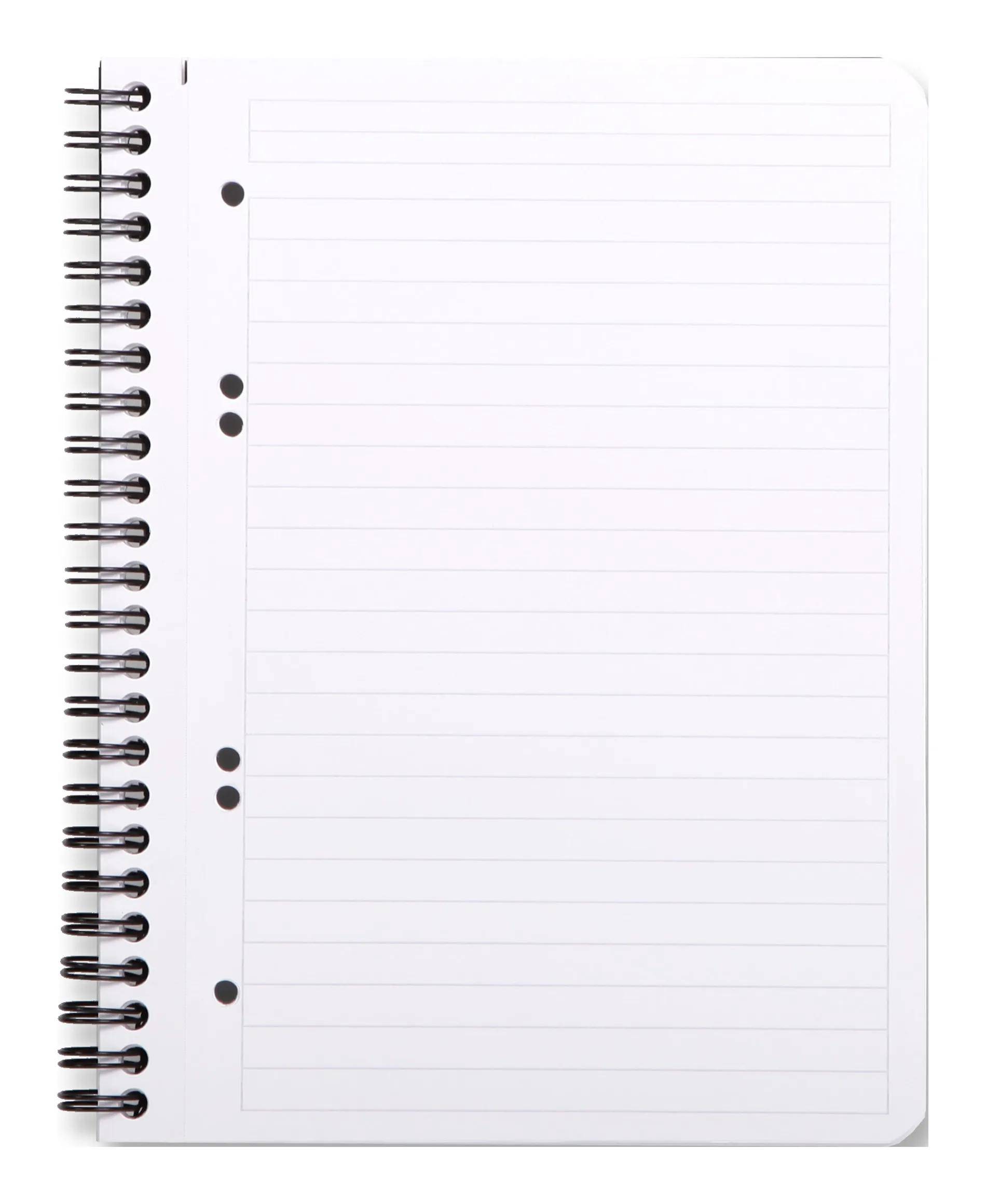 Rhodia 5x Notebook mit Spiralbindung A5+ 80Blatt liniert 90g - Schwarz 119911C