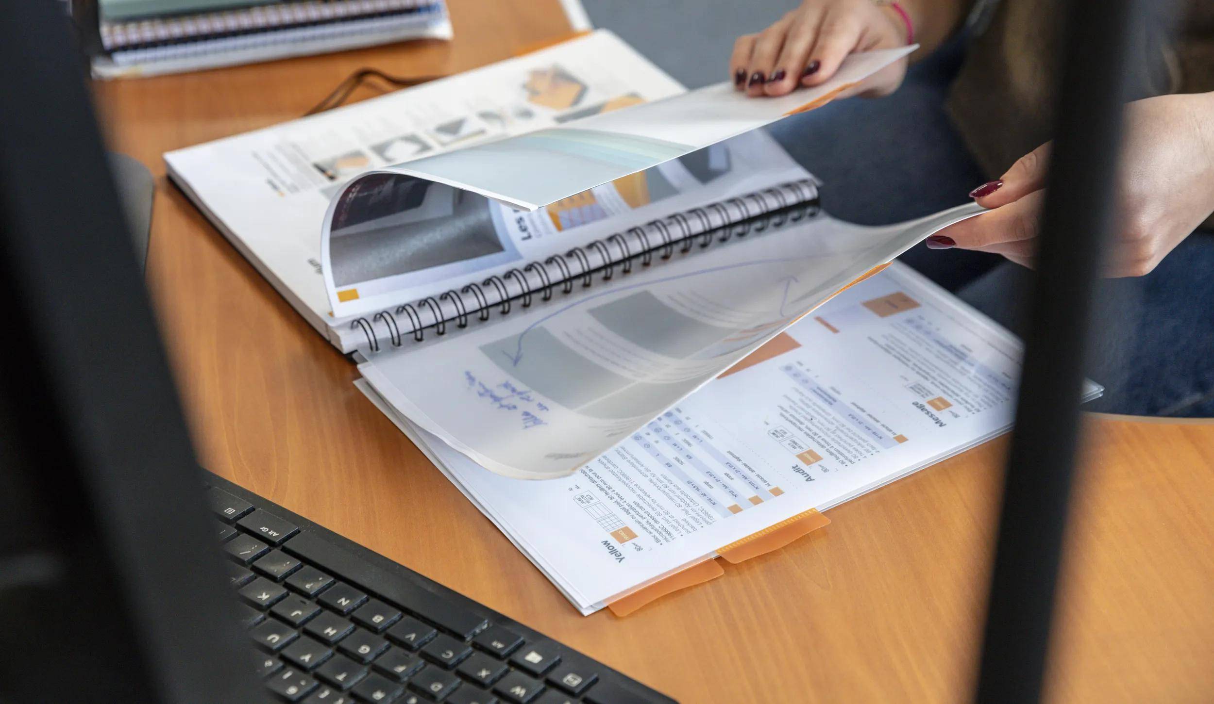 Rhodia 5x ProBook mit Doppelspirale A4+ 80Bl kariert 90g - Schwarz 119930C