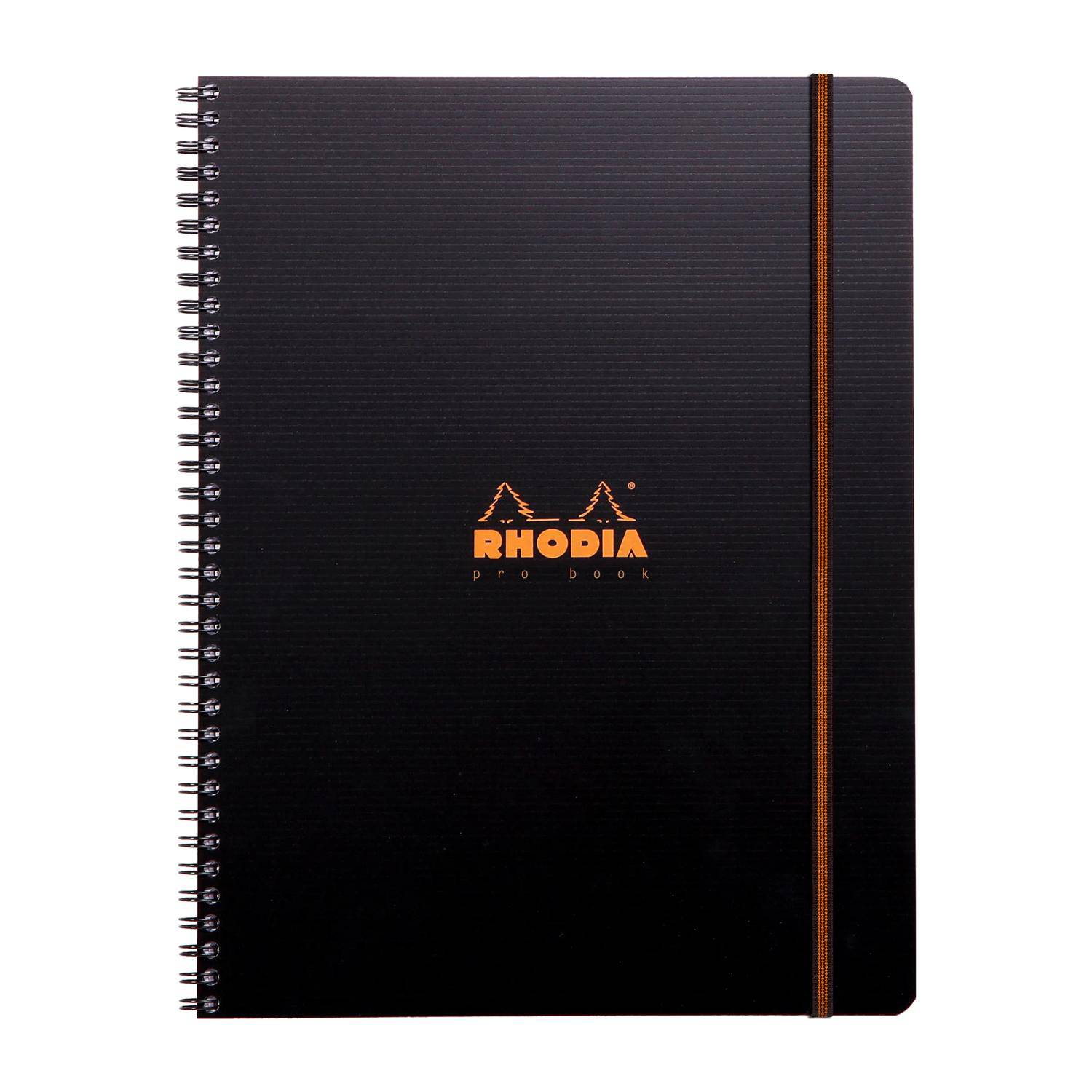 Rhodia 5x ProBook mit Doppelspirale A4+ 80Bl liniert 90g - Schwarz 119931C