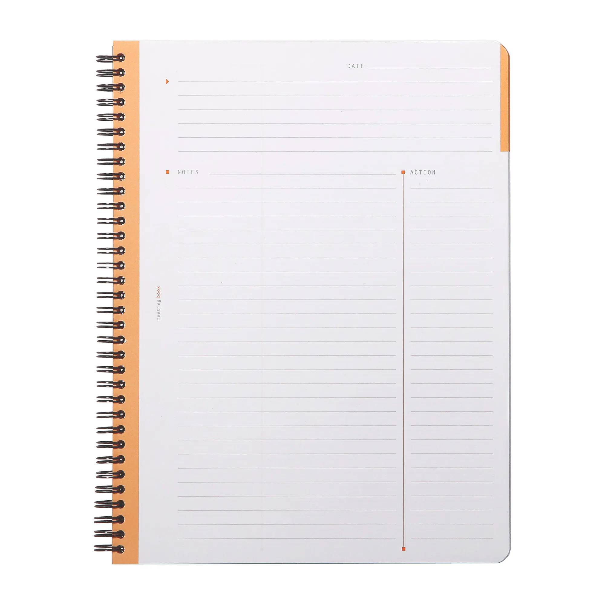 Rhodia 5x Meeting Book Rhodiactive A4+, Spiralbuch, 80 Blatt 90g Schwarz 119940C