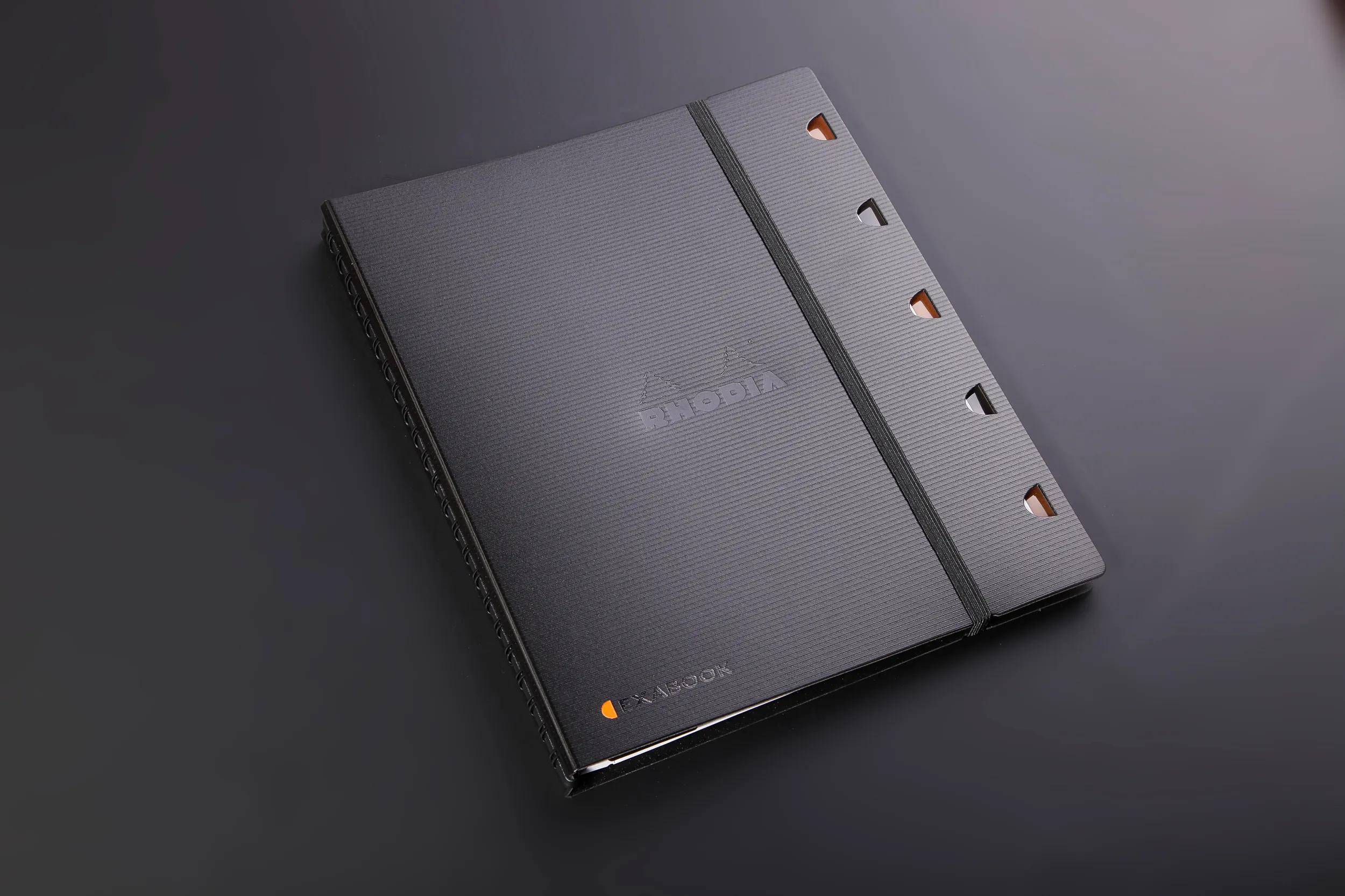 Rhodia 6x ExaBook mit Doppelspirale A4+ liniert 80Bl 90g - Schwarz 132146C