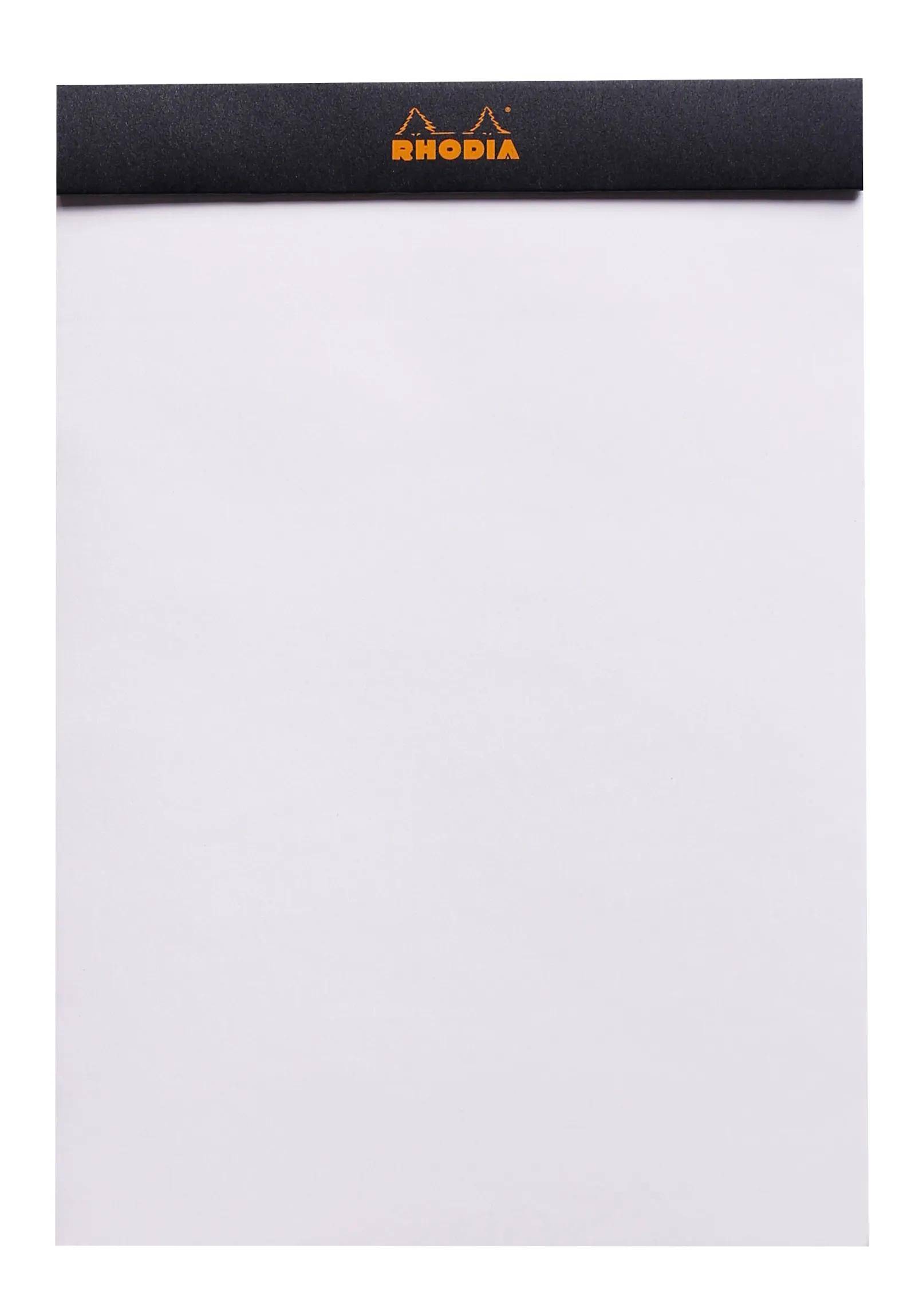 Rhodia 10x Gehefteter Notizblock No.16 A5 80 Bl blanko 80g Schwarz 160009C