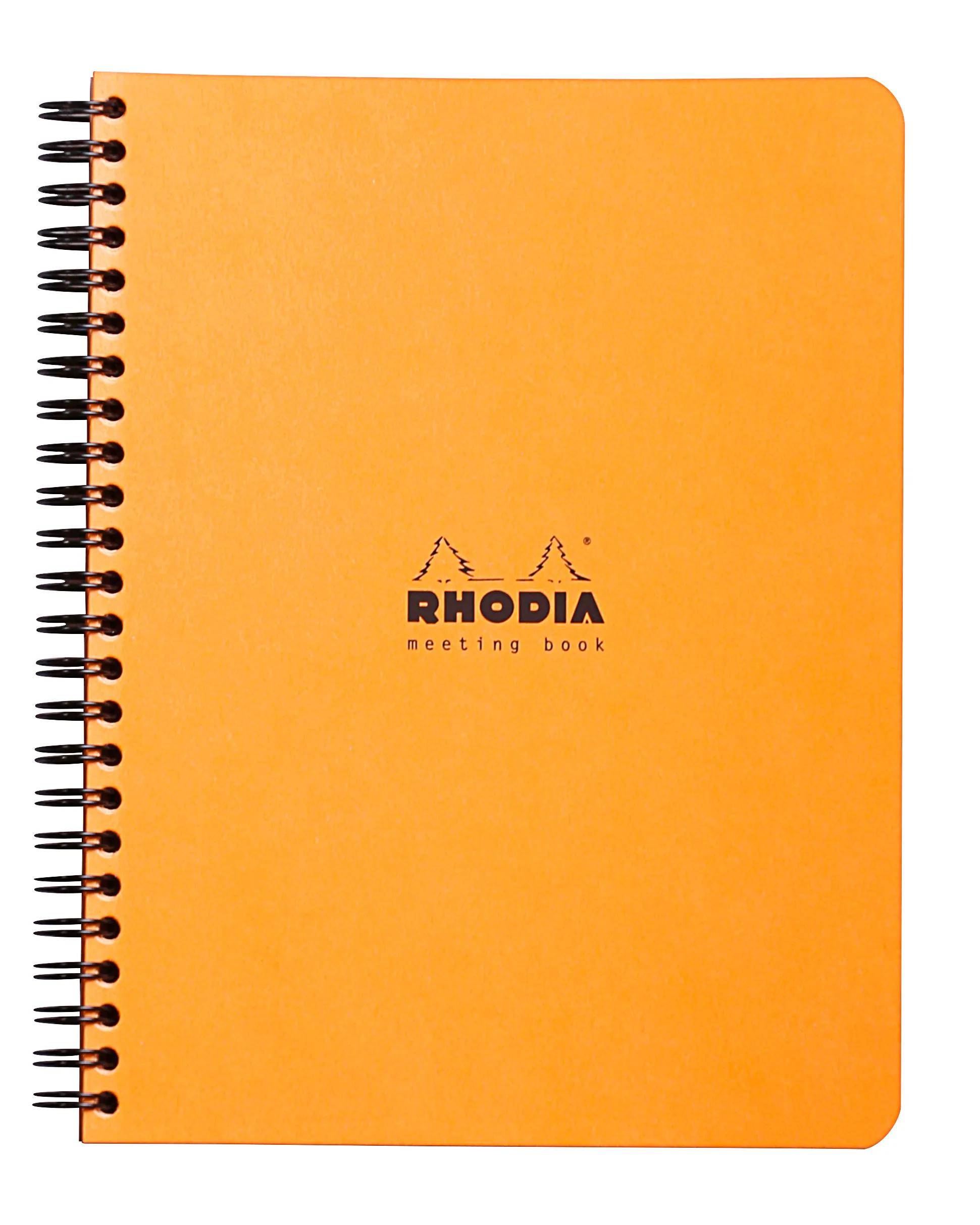 Rhodia 5x Meeting Book Rhodia A5+, mit Doppelspirale, 80 Bl 90g Orange 193418C