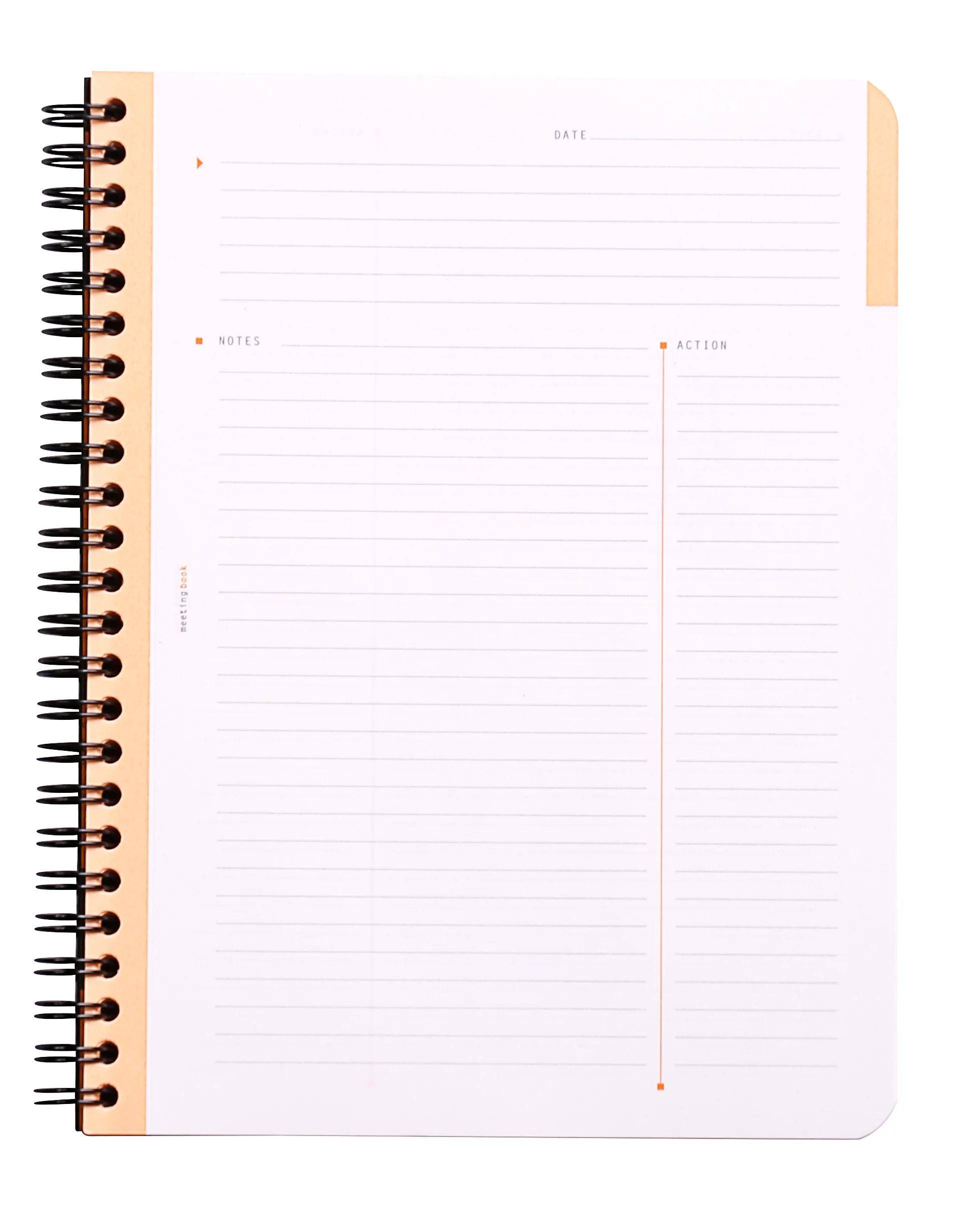 Rhodia 5x Meeting Book Rhodia A5+, mit Doppelspirale, 80 Bl 90g Orange 193418C