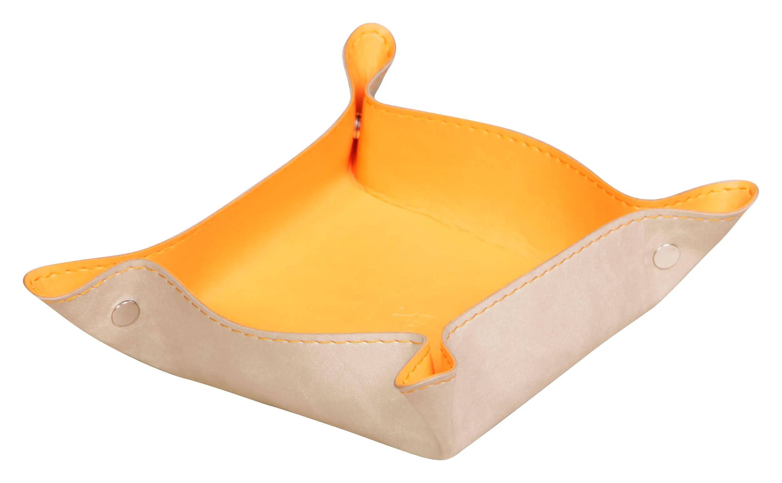 Rhodia 2x reversibler Taschenleerer IT Kunstleder, 12x12x4,5cm Beige 318855C