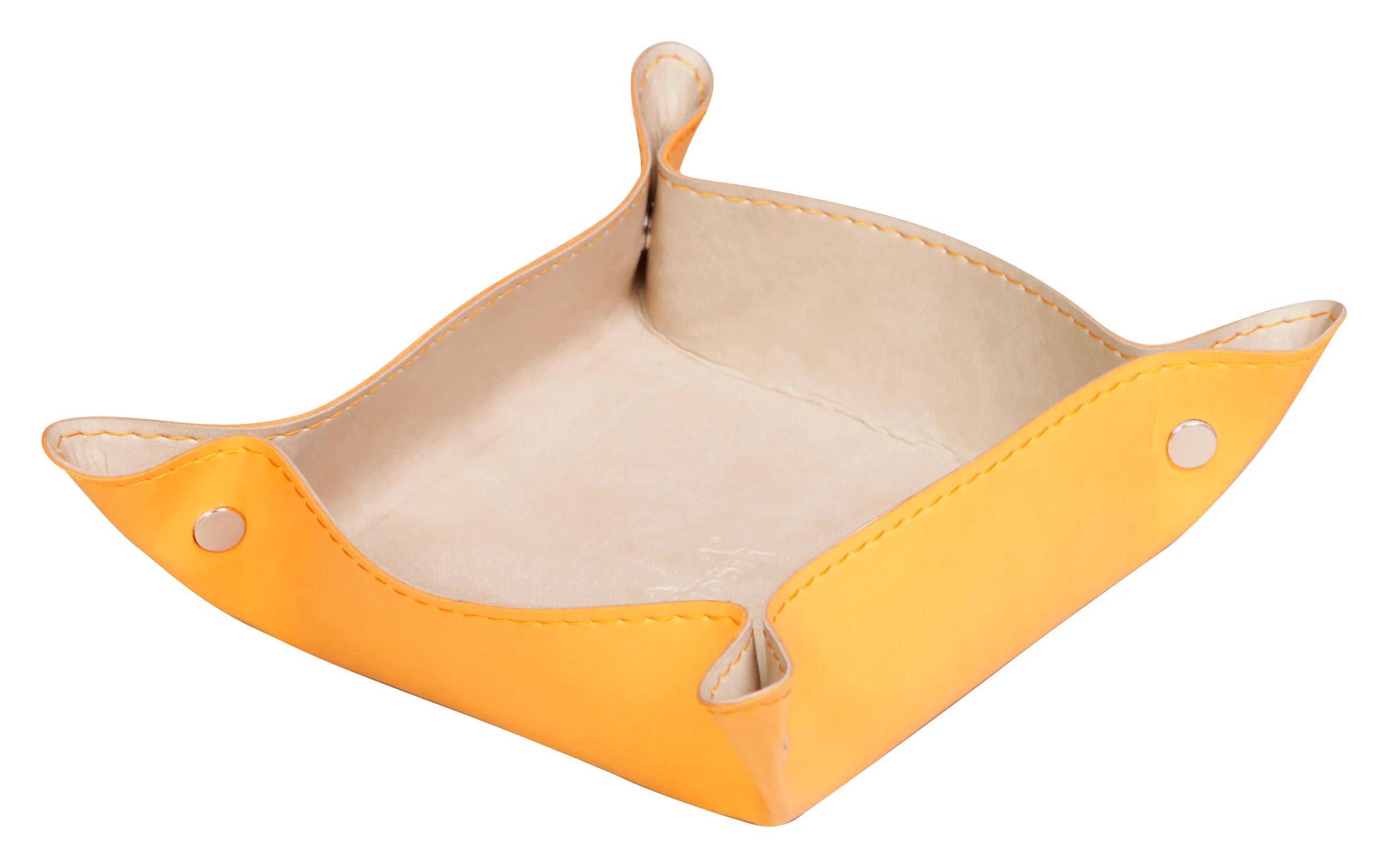 Rhodia 2x reversibler Taschenleerer IT Kunstleder, 12x12x4,5cm Beige 318855C