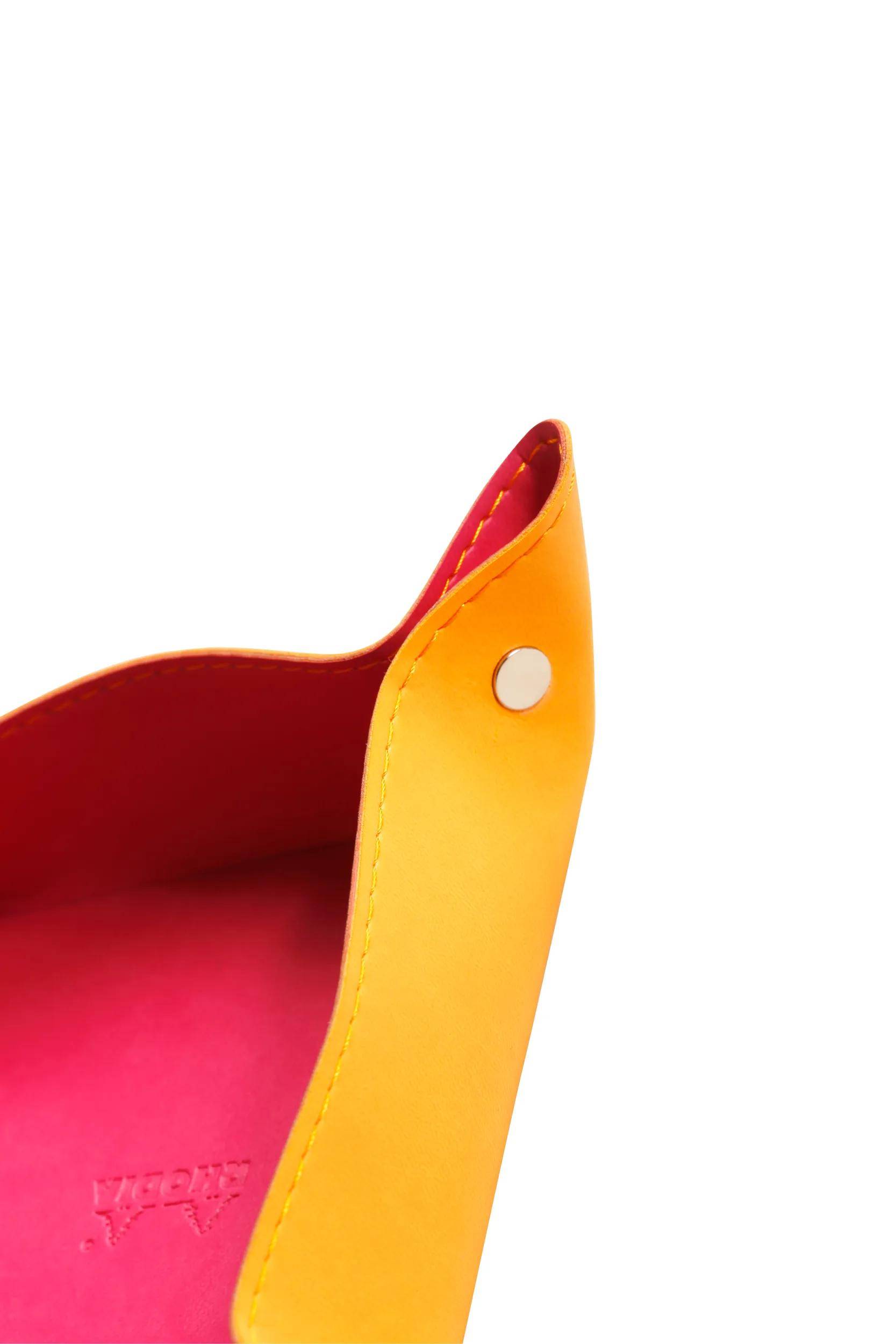 Rhodia 2x reversibler Taschenleerer IT Kunstleder, 12x12x4,5cm Himbeer 318952C