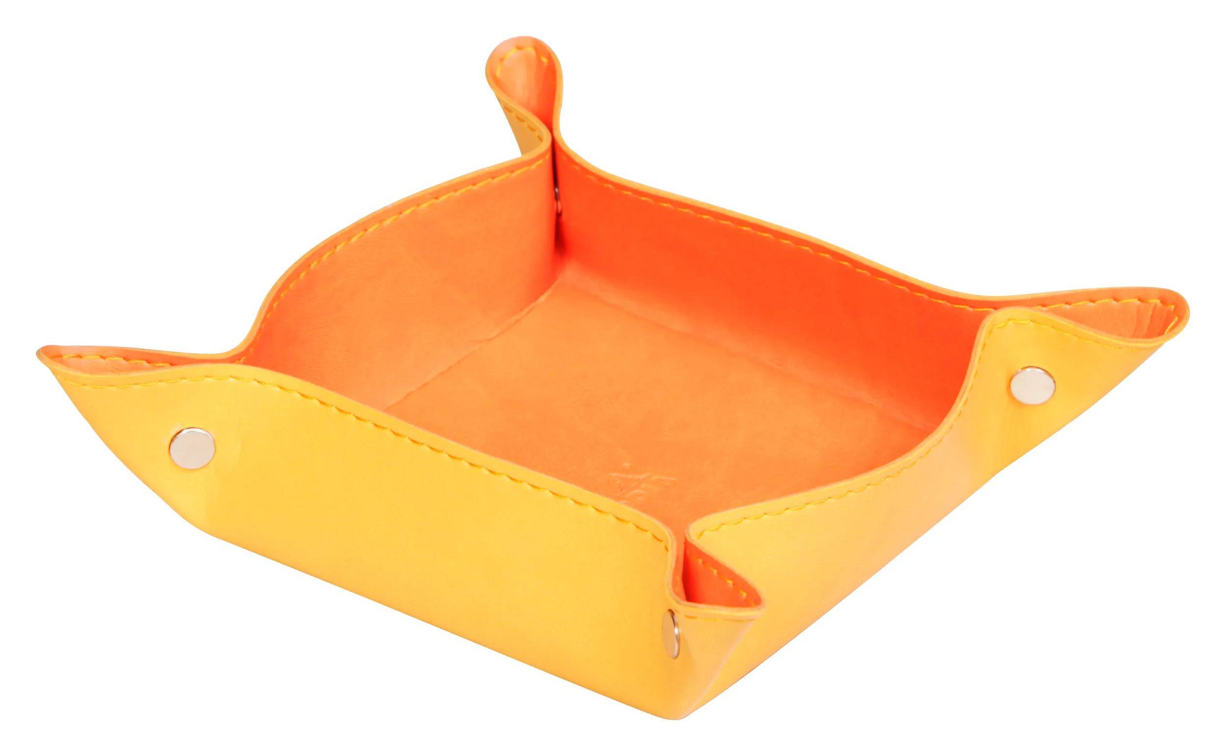 Rhodia 2x reversibler Taschenleerer IT Kunstleder, 12x12x4,5cm Tangerine 318954C