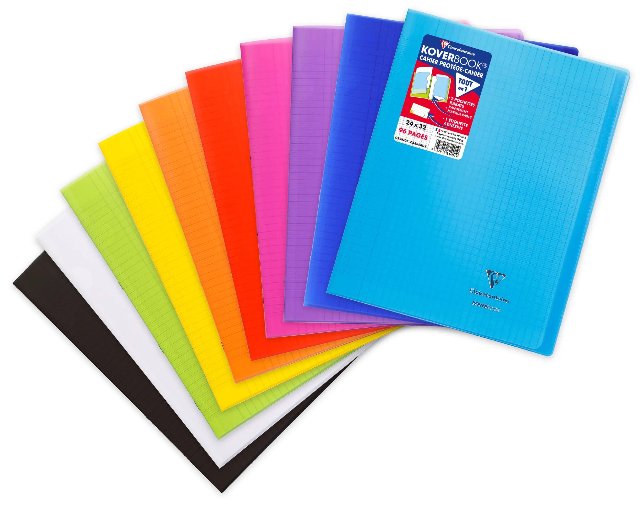 Clairefontaine 30x Heft 24x32cm 48 Blatt französische Lineatur Sortiert 981401C