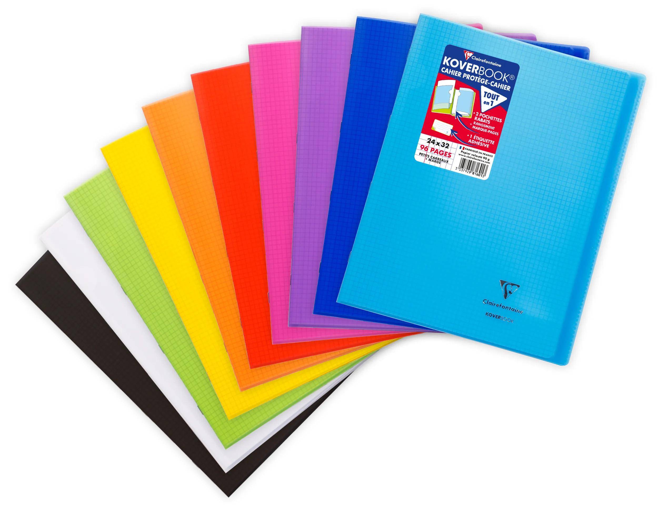 Clairefontaine 30x Heft 24x32cm 48 Blatt kariert 5/5 - Sortiert 981601C