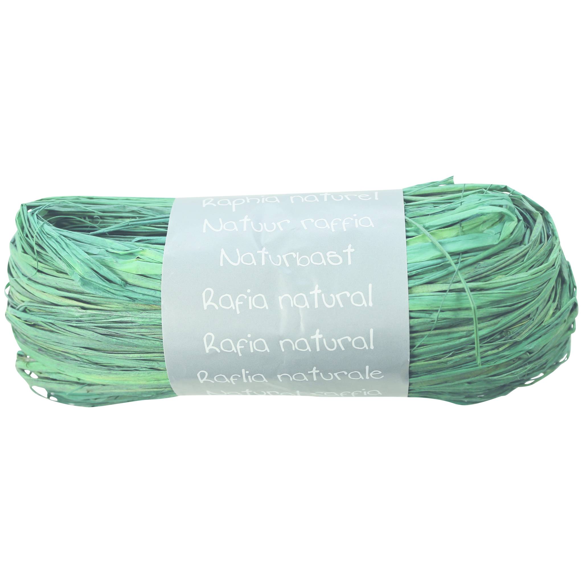 Clairefontaine 8x Geschenkband aus natürlichem Bast 50g - Türkis 196025C