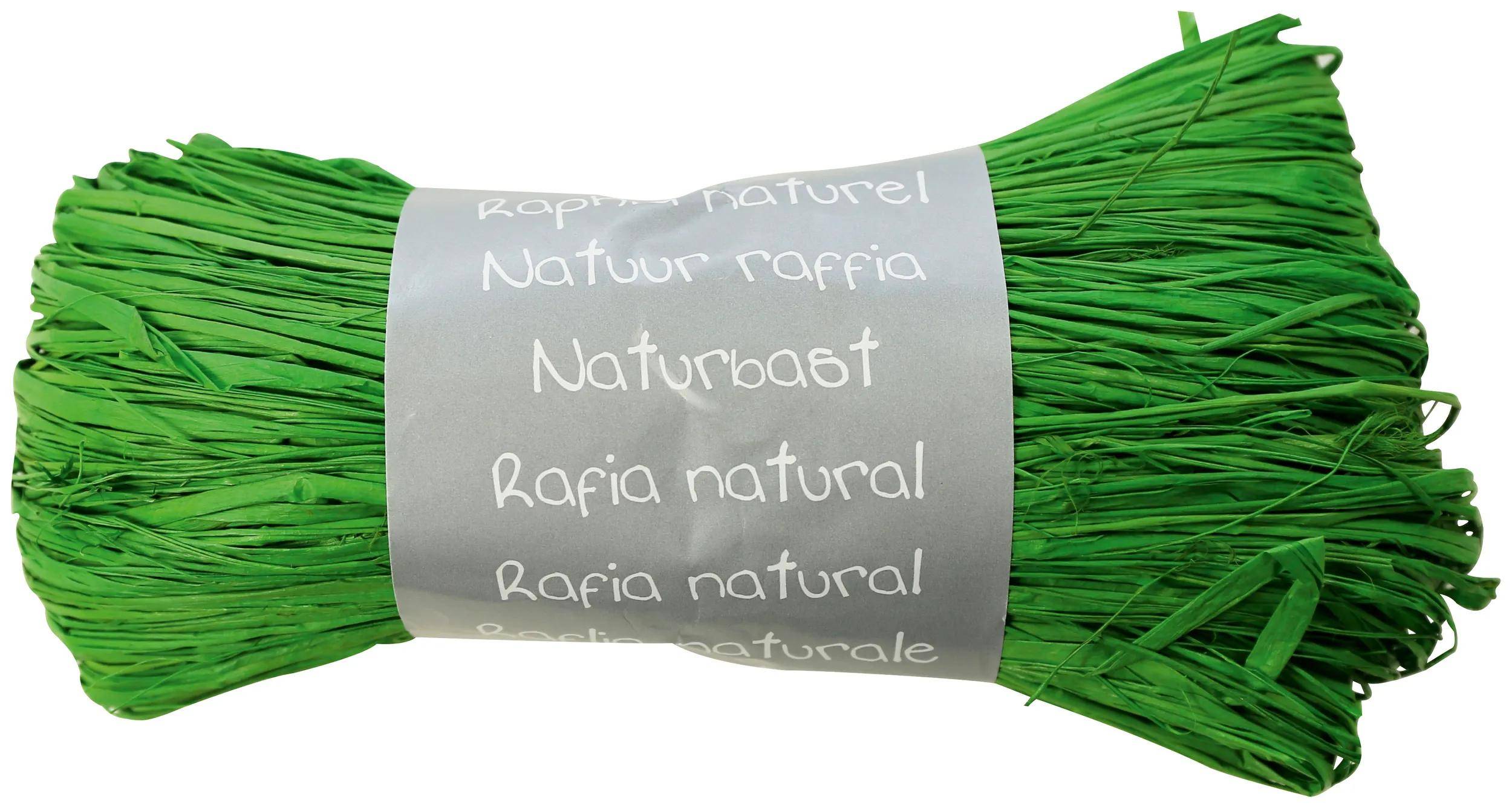 Clairefontaine 8x Geschenkband aus natürlichem Bast 50g - Imperialgrün 196050C