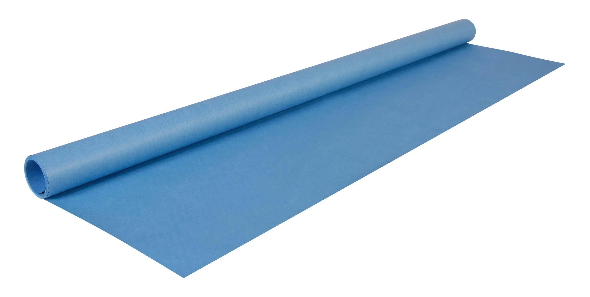 Clairefontaine 10x Farbiges gerilltes Kraftpapier Rolle 3x0,70m Tiefblau 95713C