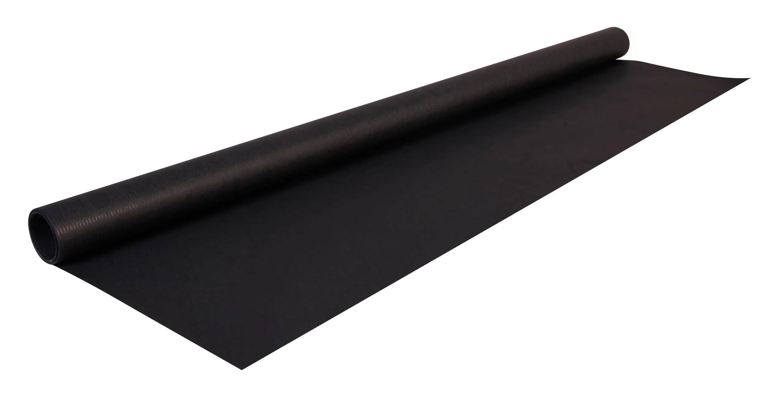 Clairefontaine 10x Farbiges gerilltes Kraftpapier Rolle 3x0,70m Schwarz 95729C
