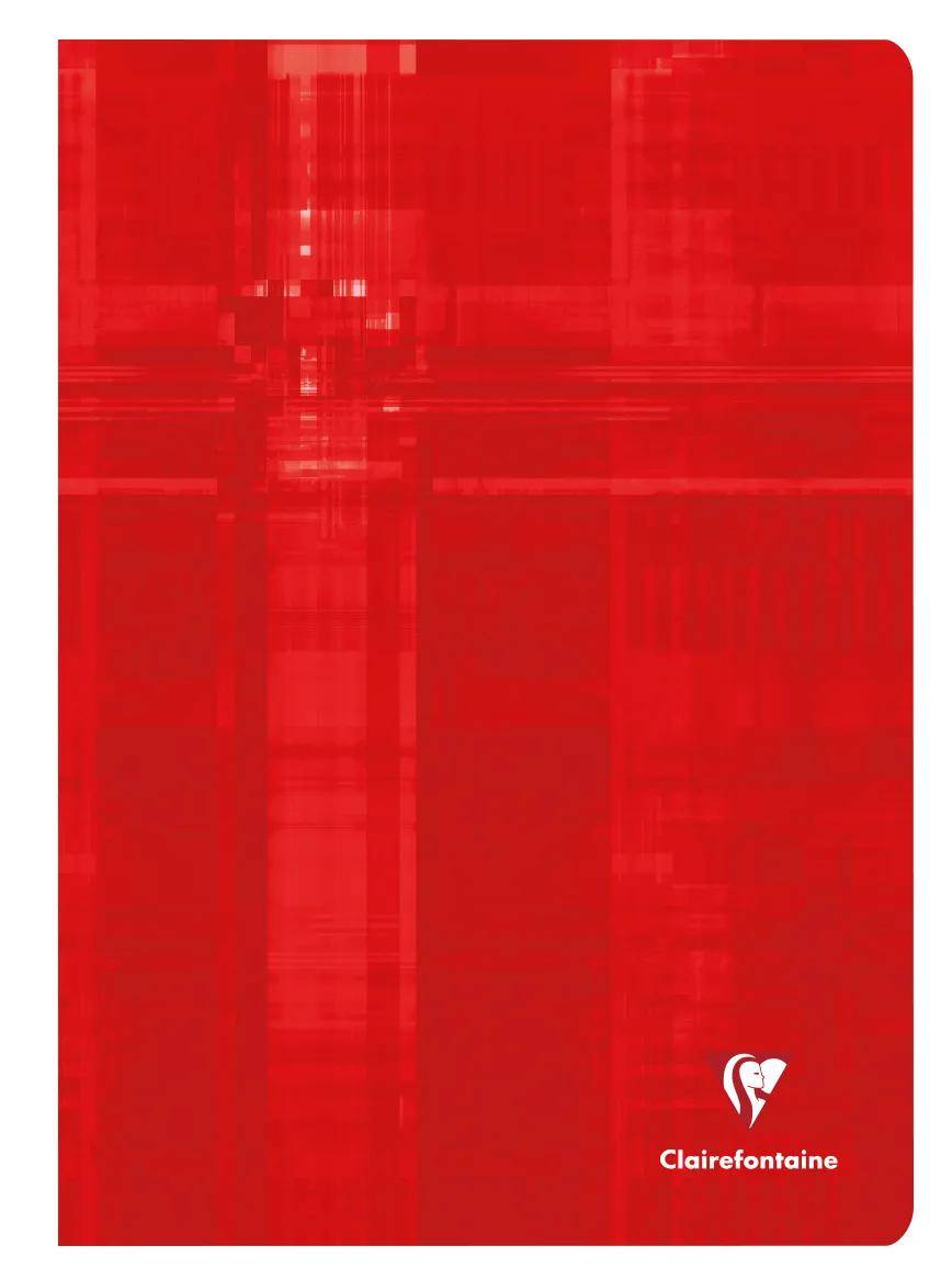Clairefontaine 10x Heft A4, 40 Blatt liniert mit Rand 90g - Sortiert 63125C