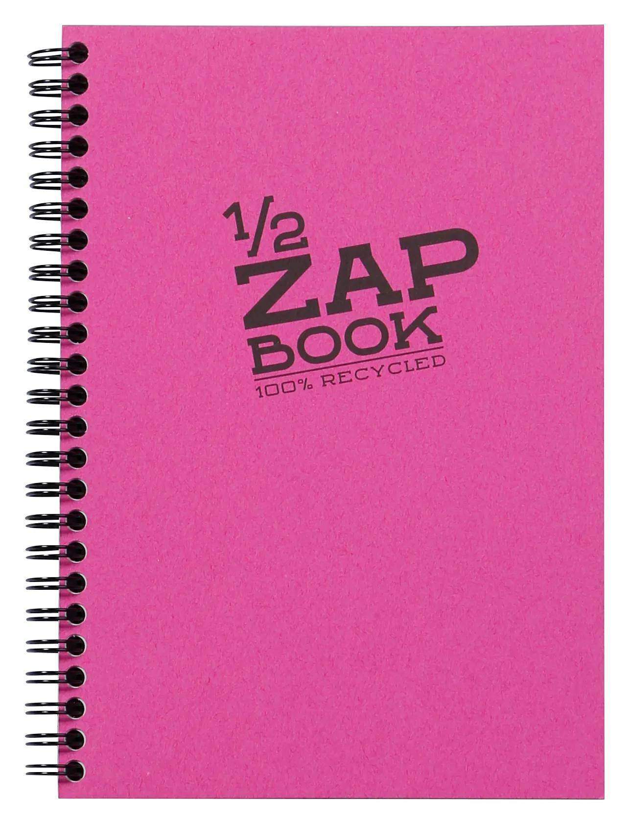 Rosa spiralgebundenes Notizbuch „1/2 ZAP BOOK
