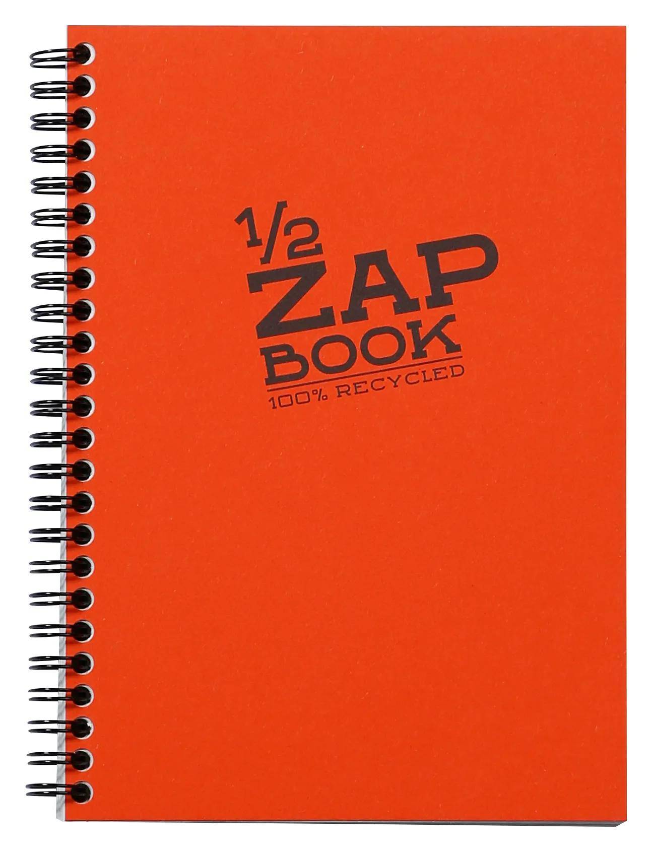 Orange spiralgebundenes Notizbuch-Cover mit der Beschriftung 