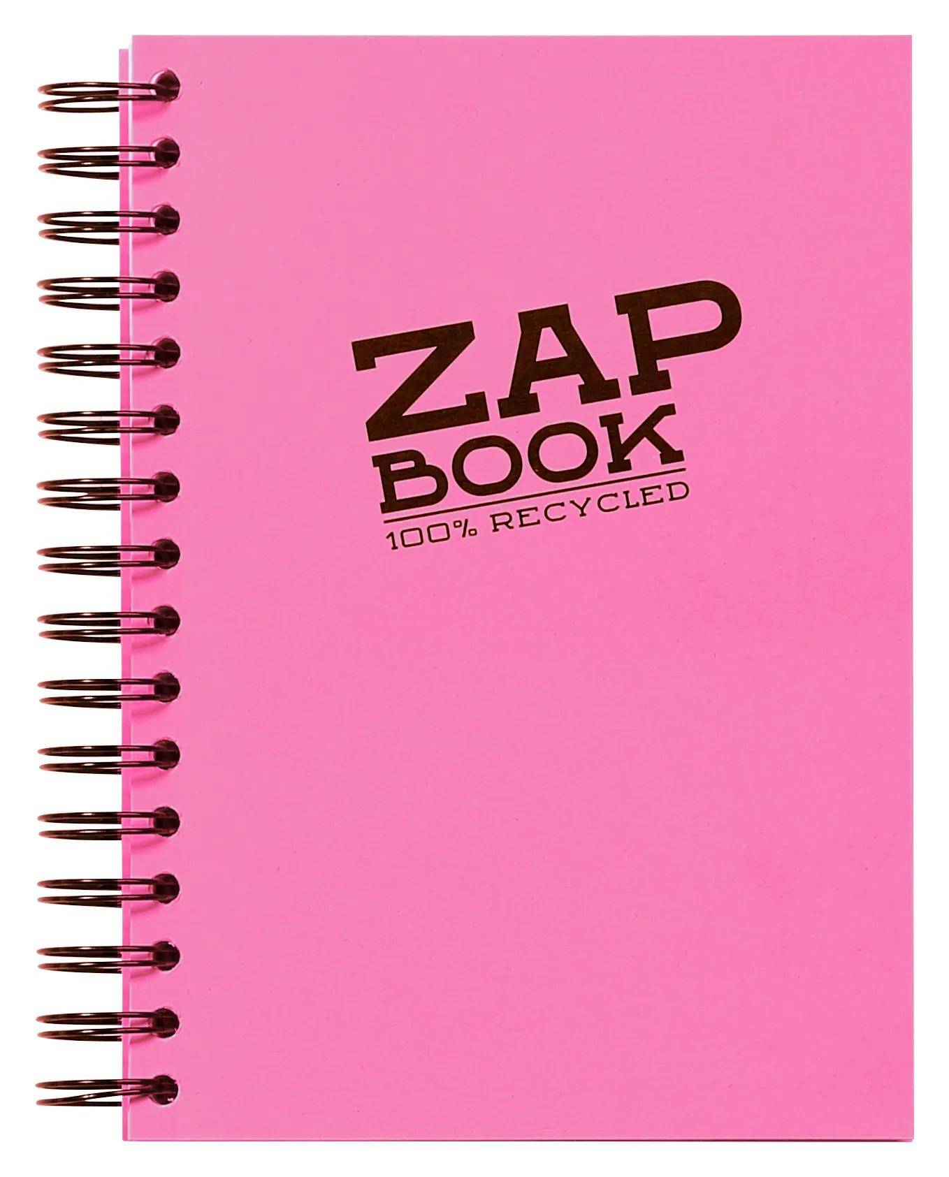 Rosa spiralbindungs-notizbuchcover mit der aufschrift 