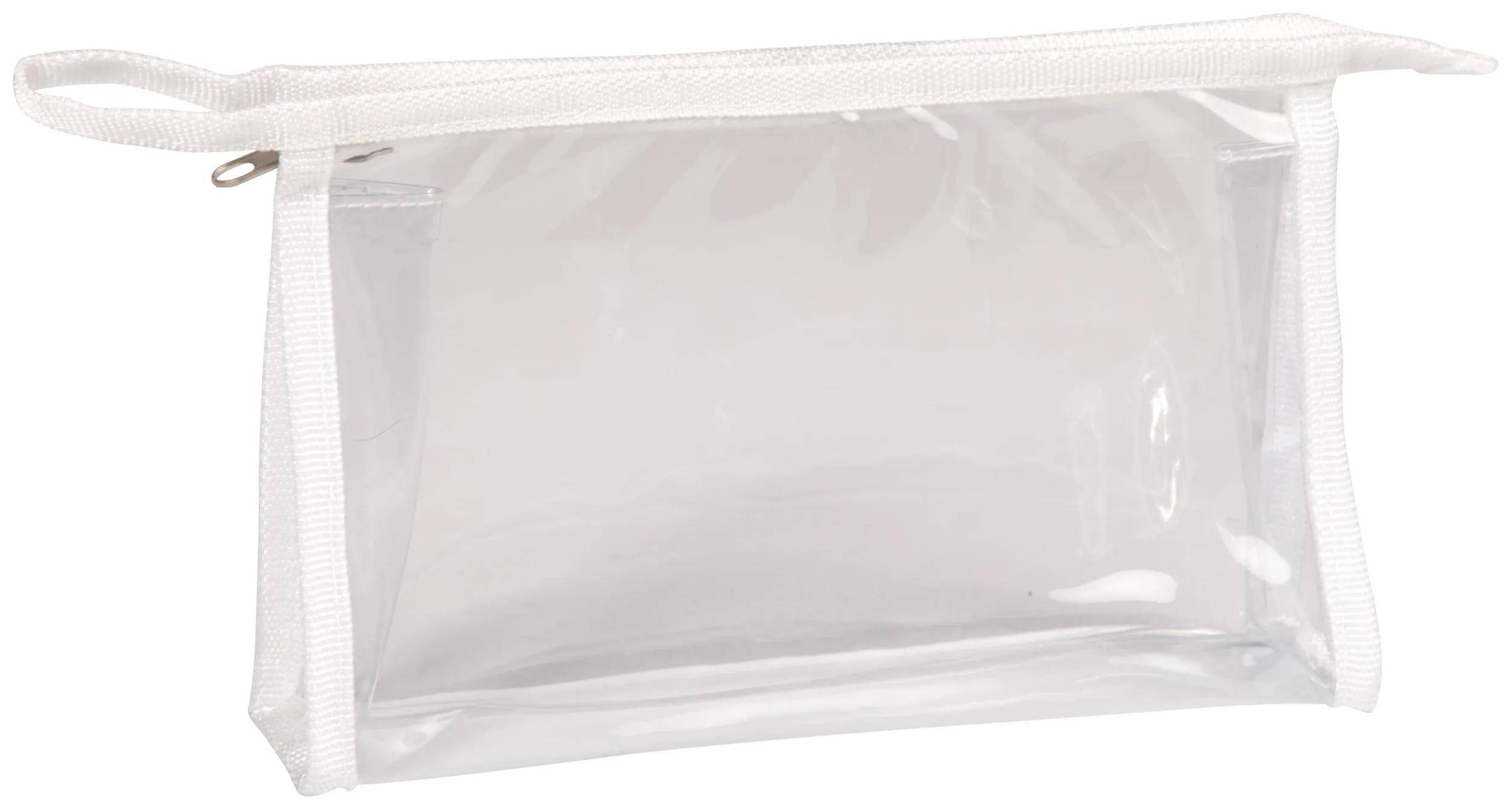 Clairefontaine 4x Rechteckiges Schlampermäppchen 22x4x14cm Transparent 8487C
