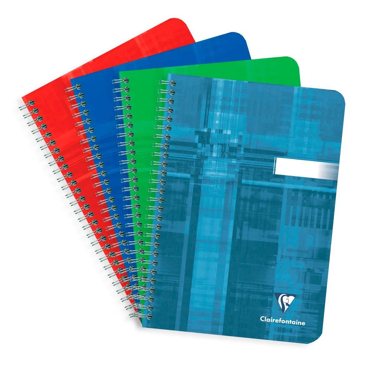 Clairefontaine 5x Notizbuch DIN A5 90 Blatt, 90g, blanko Sortiert 8540C