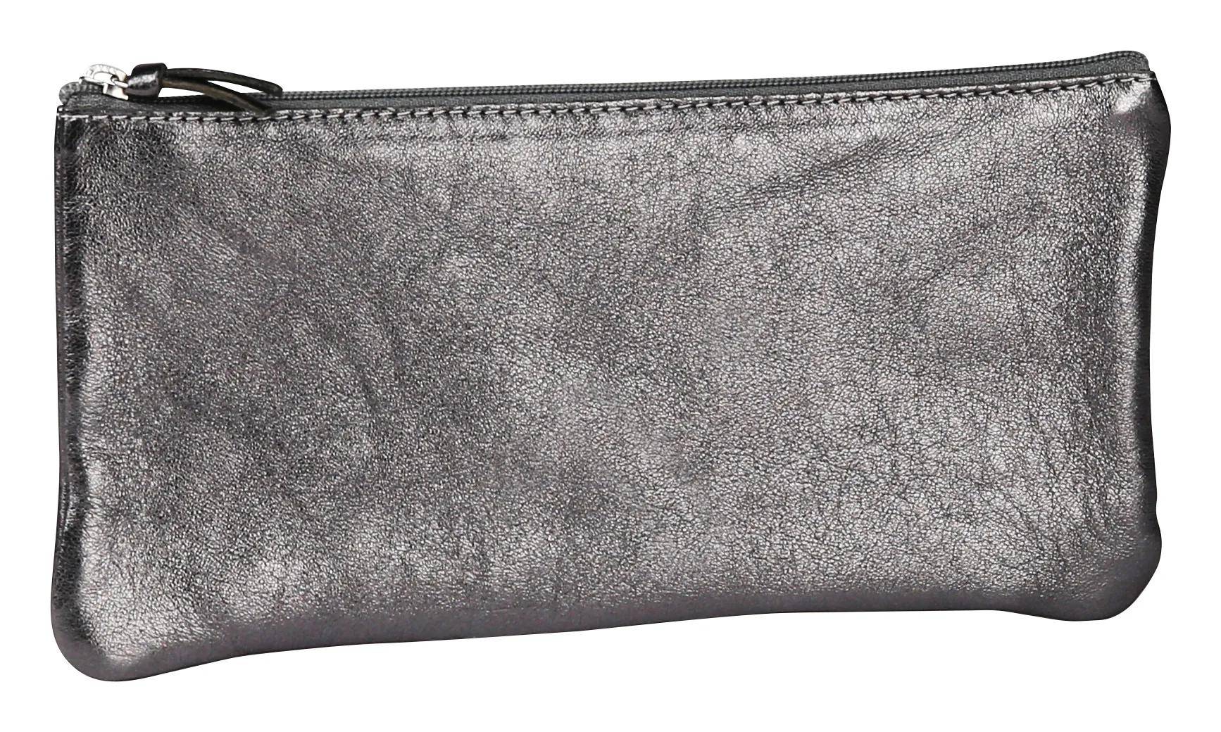 Clairefontaine 4x Schlampermäppchen flach 22x11cm Graphitgrau 8703C