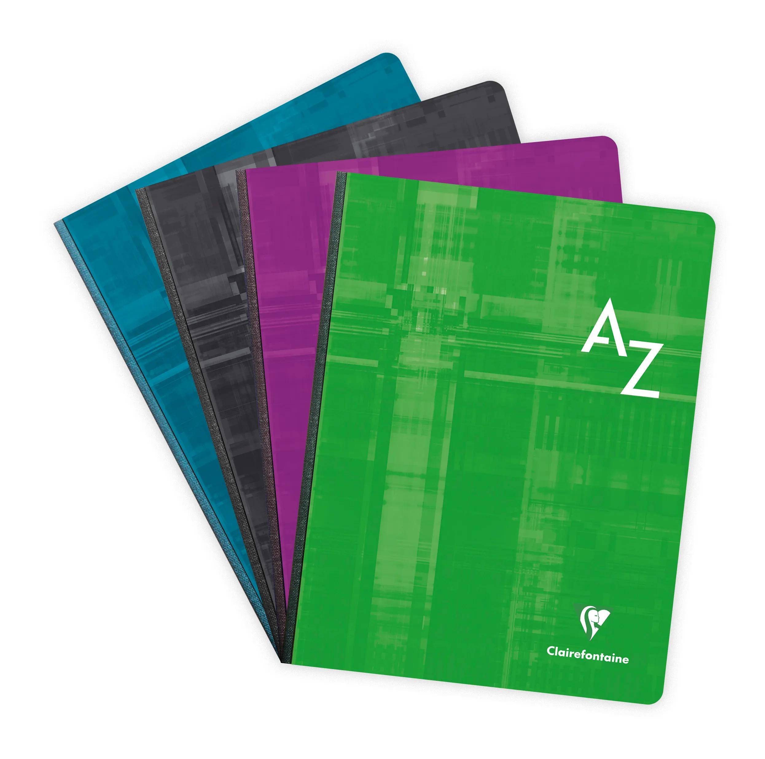 Clairefontaine 5x Adressbuch 17x22cm 96 Blatt kariert 90g - Sortiert 9649C