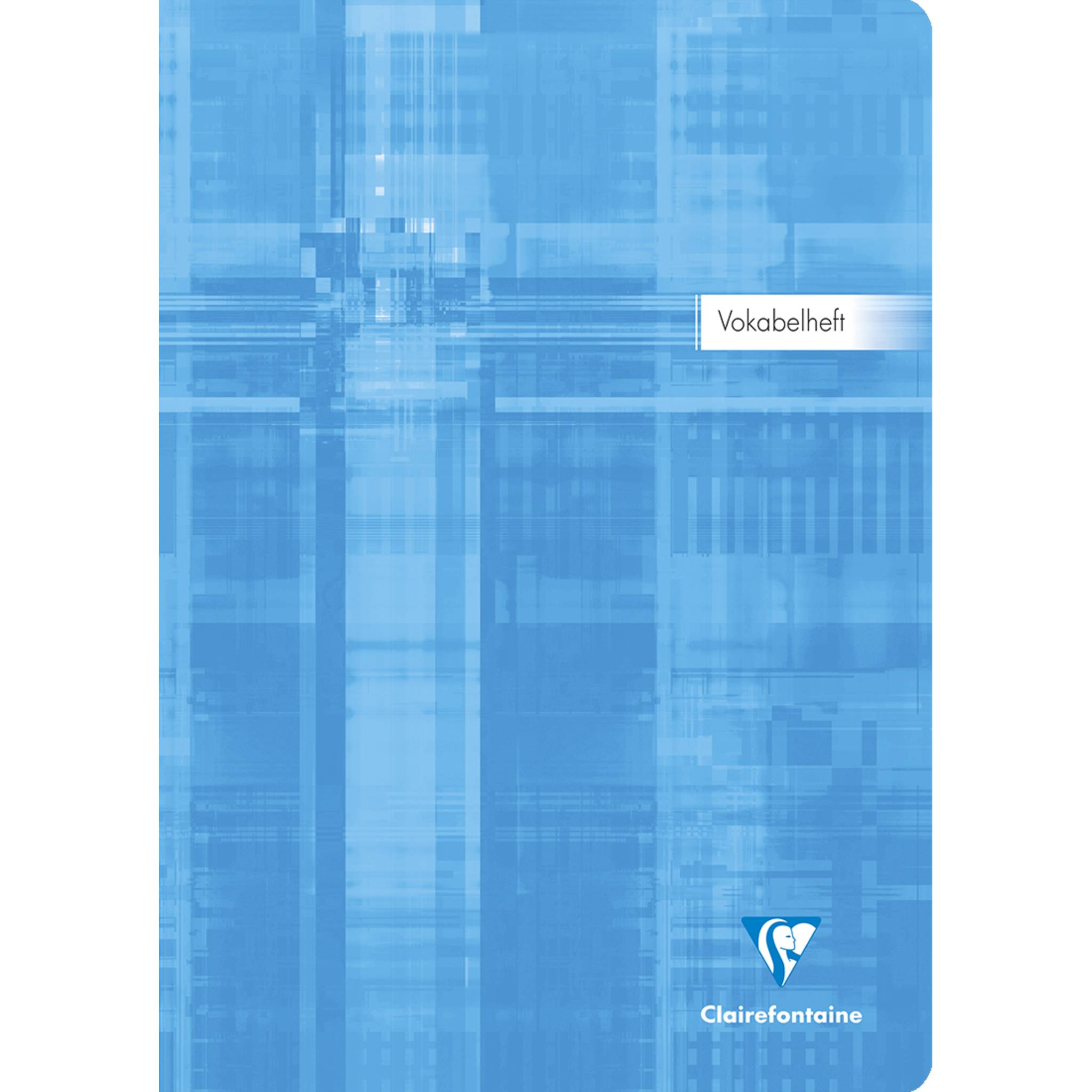 Blaues Clairfontaine-Vokabelheft mit dem Wort „Vokabelheft" und dem Clairfontaine-Logo unten.