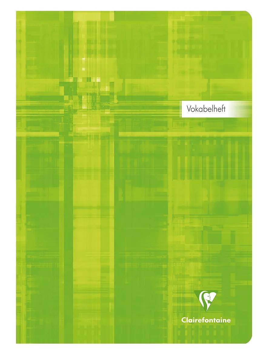 Clairefontaine 10x Vokabelheft DIN A4, 40 Bl 90g, liniert 1 Mittelstrich 31279C