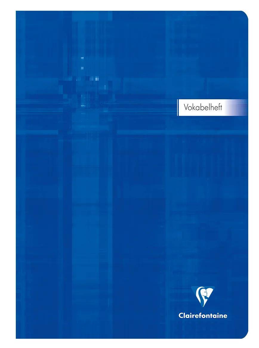 Clairefontaine 10x Vokabelheft DIN A4, 40 Bl 90g, liniert 1 Mittelstrich 31279C