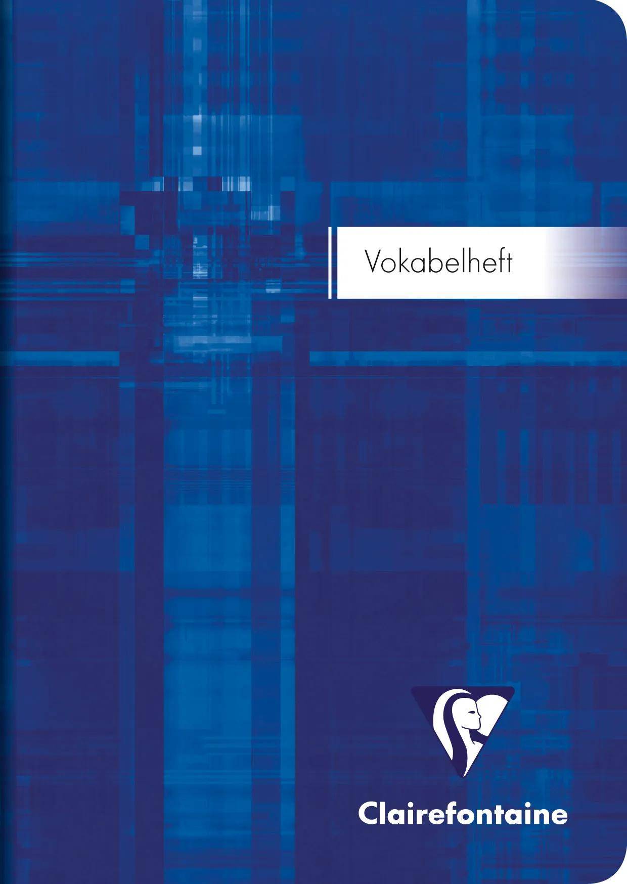Clairefontaine 10x Vokabelheft DIN A6, 32 Bl 90g, liniert 1 Mittelstrich 36479C