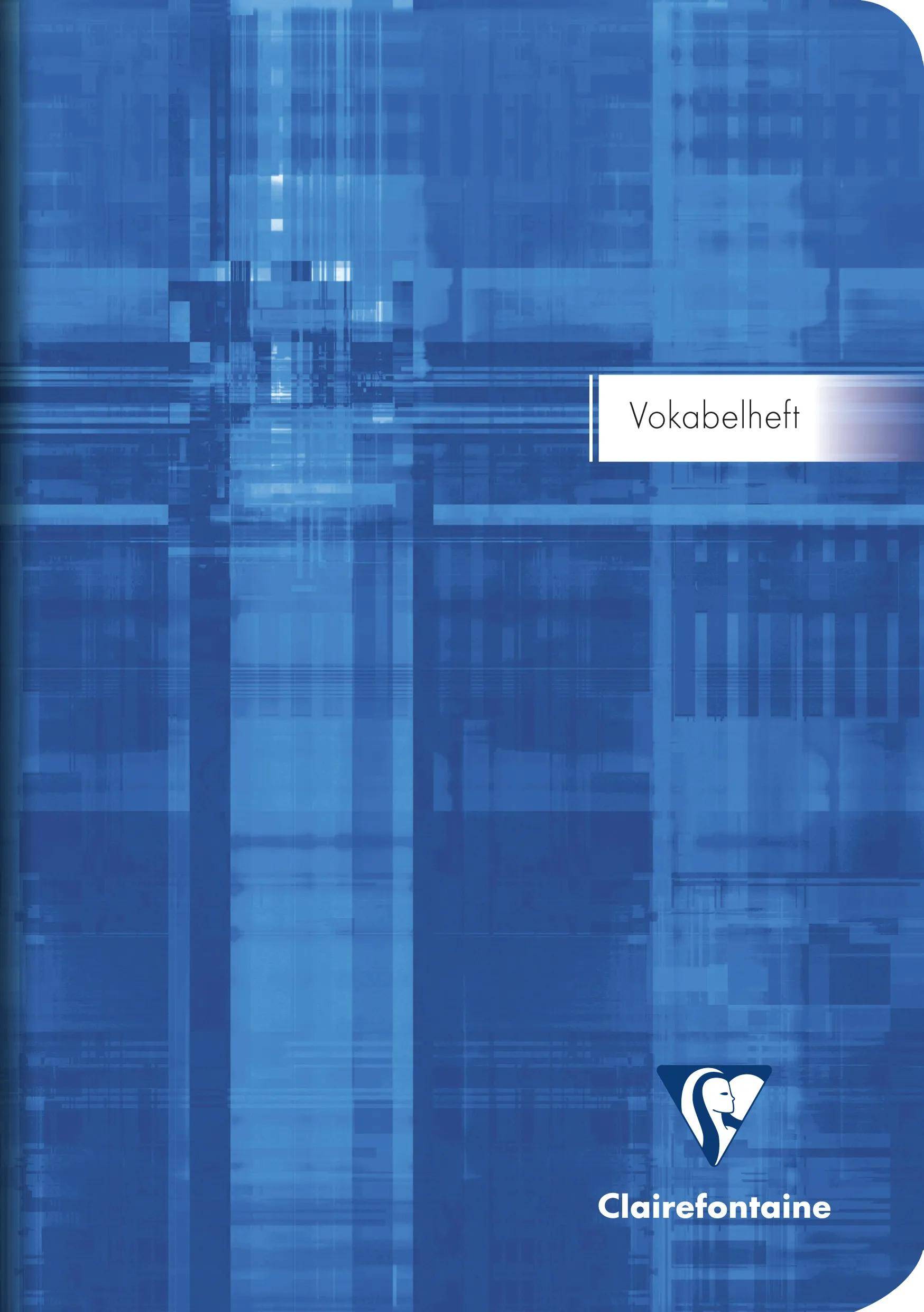Clairefontaine 10x Vokabelheft DIN A5, 32 Bl 90g, liniert 1 Mittelstrich 36879C