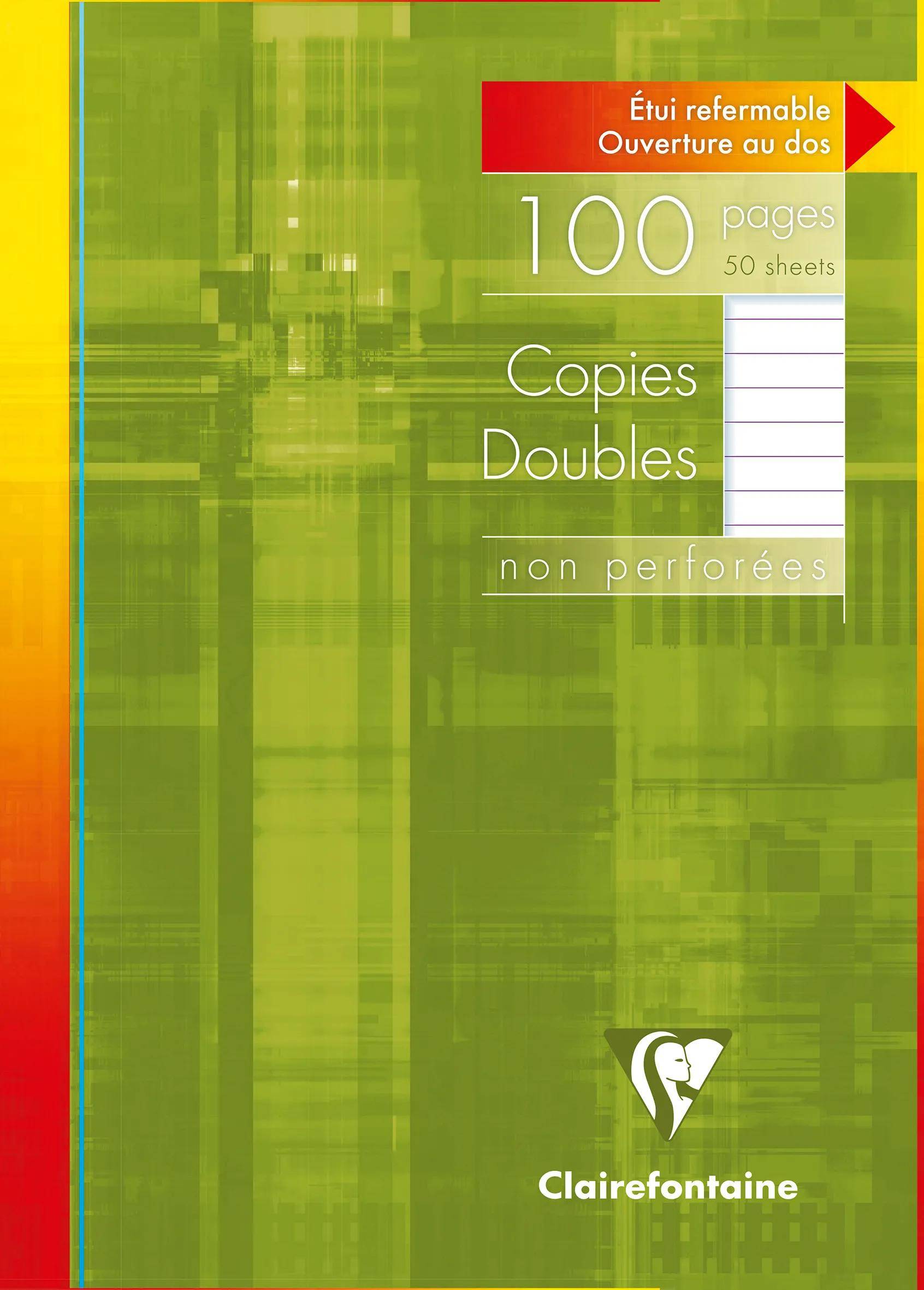 Clairefontaine 10x Packung mit 50 Blatt Kanzleibogen DIN A4 Lineatur 5756C