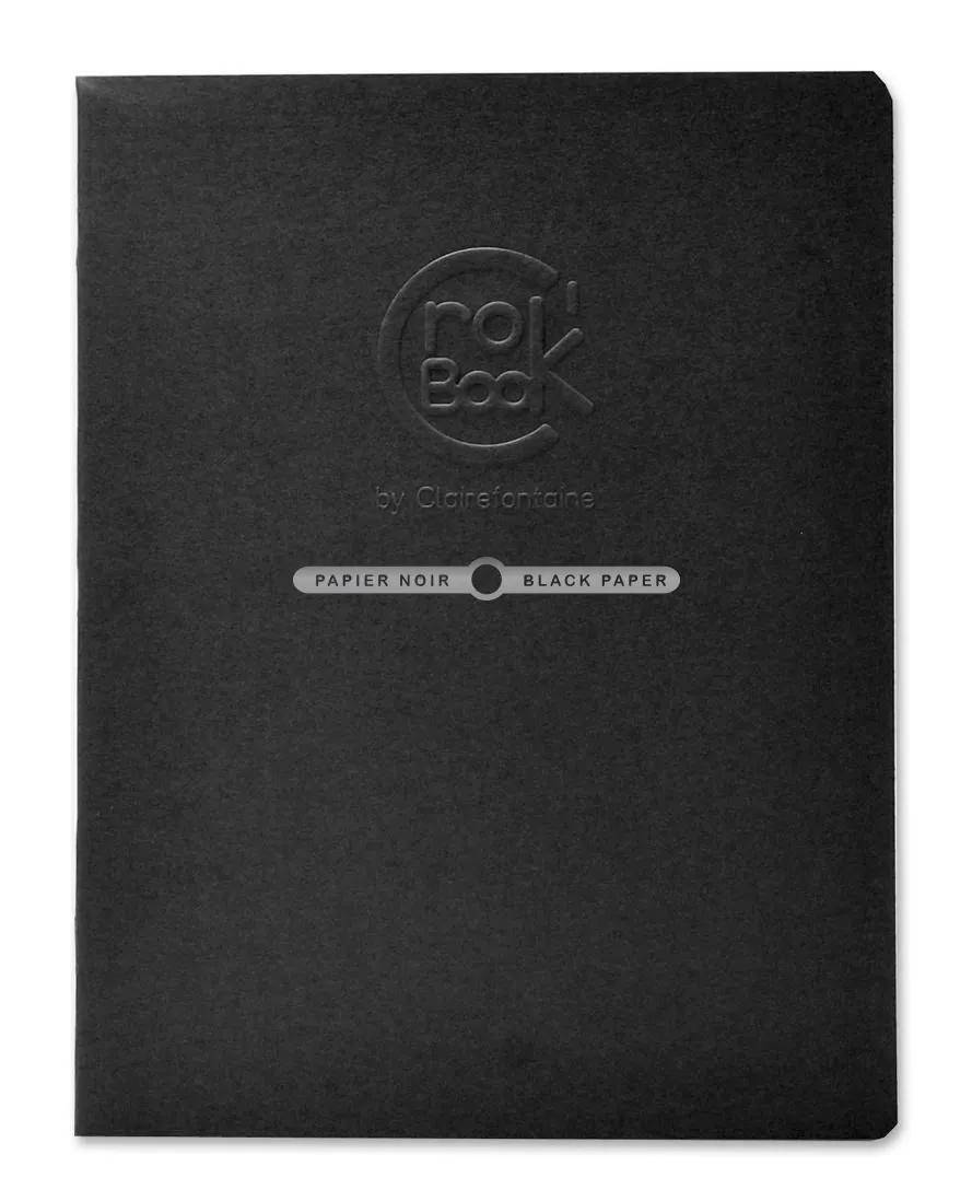 Clairefontaine 10x Skizzenheft 17x22cm Hochformat 20 Blatt Schwarz 60315C