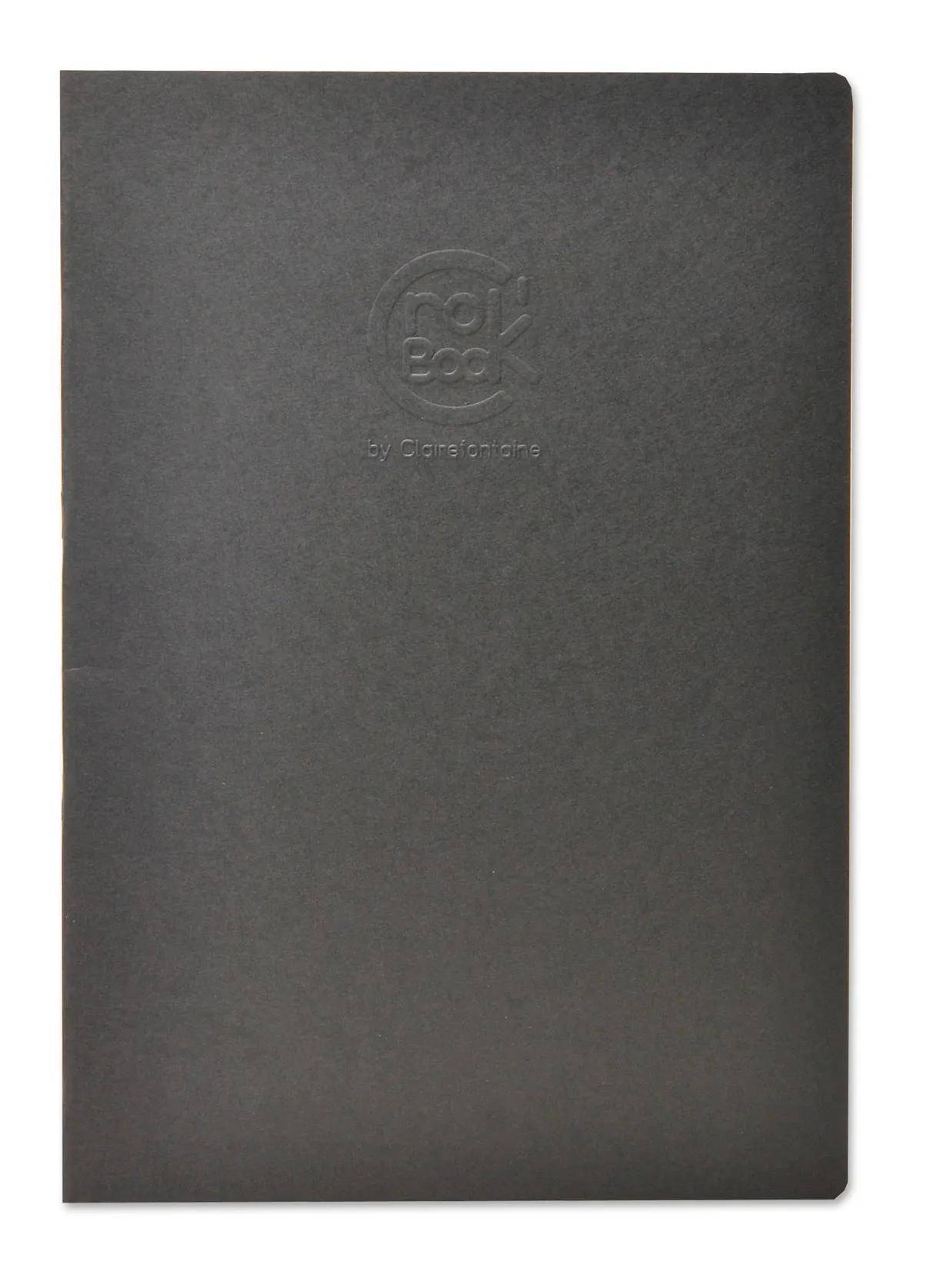 Clairefontaine 10x Skizzenheft A4 24 Blatt weiß schwarzer Einband Schwarz 60322C