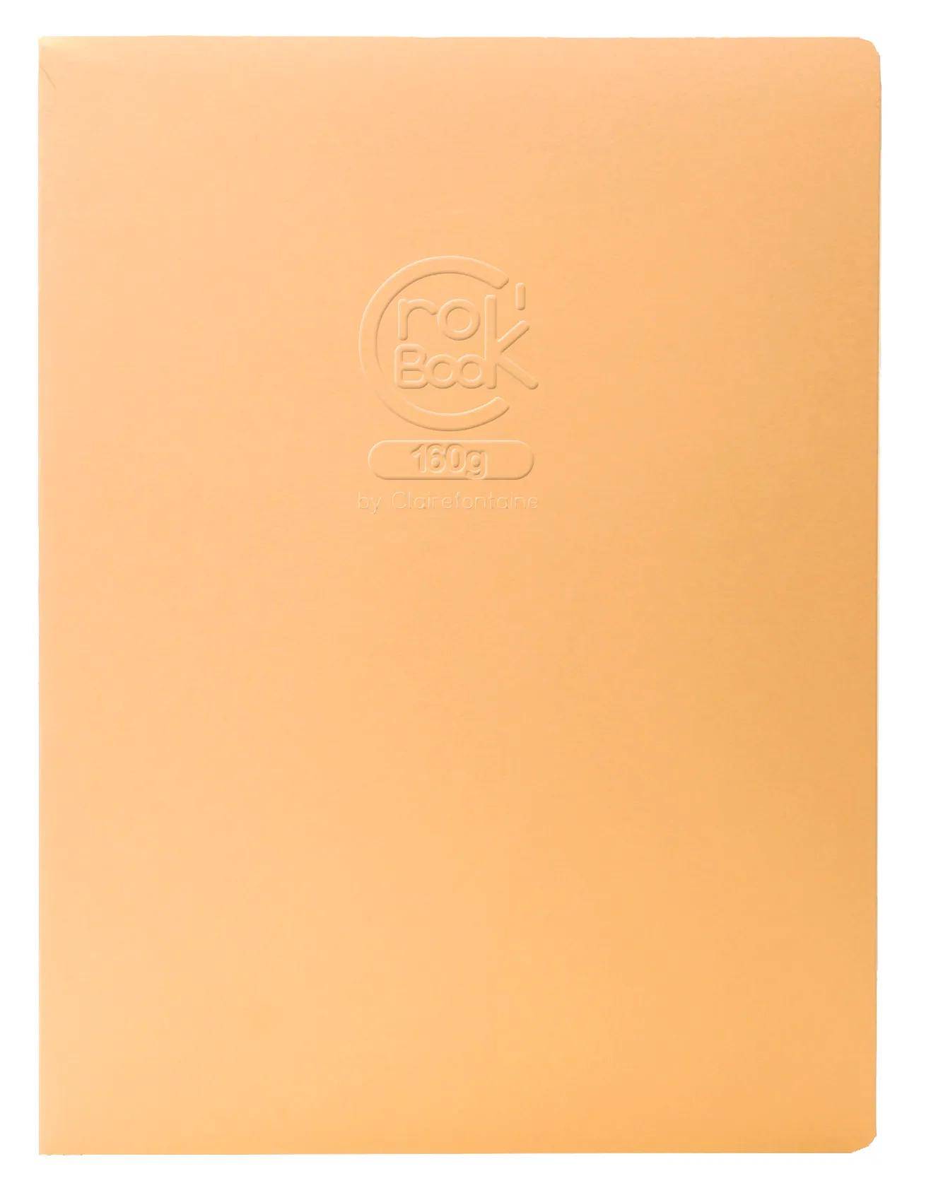 Clairefontaine 10x Skizzenheft Crok'Book 17x22cm Hochformat 20 Blatt weiß 60338C