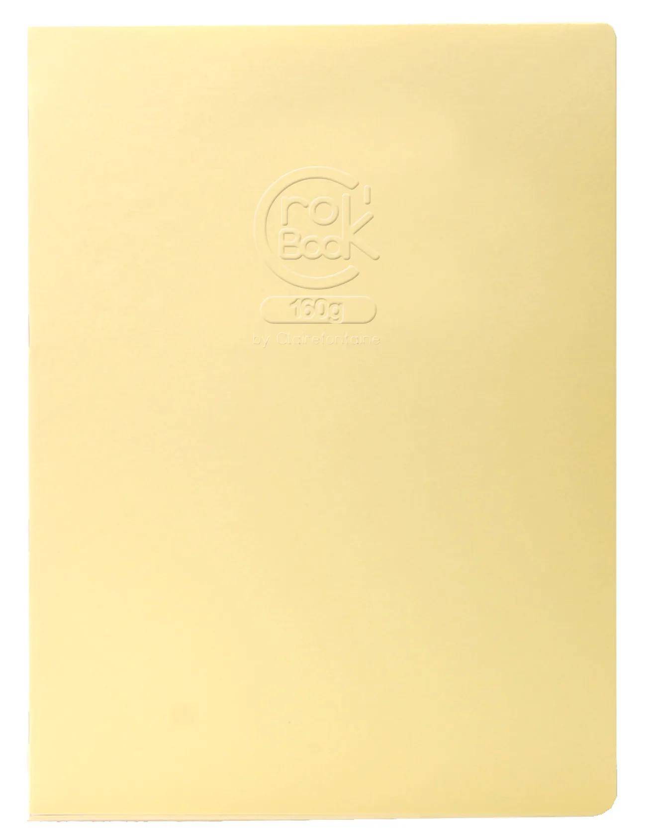 Clairefontaine 10x Skizzenheft Crok'Book 17x22cm Hochformat 20 Blatt weiß 60338C