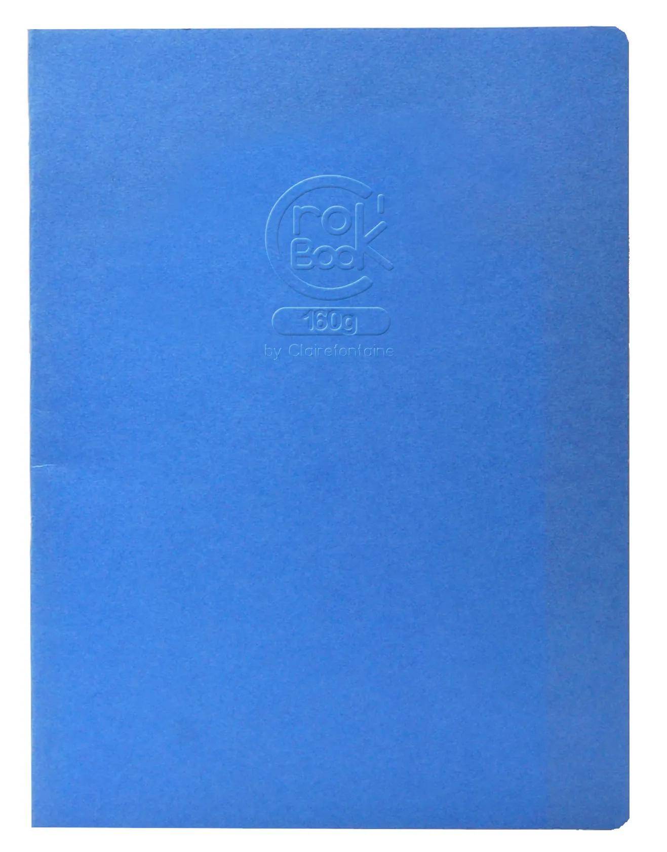 Clairefontaine 10x Skizzenheft Crok'Book 17x22cm Hochformat 20 Blatt weiß 60338C