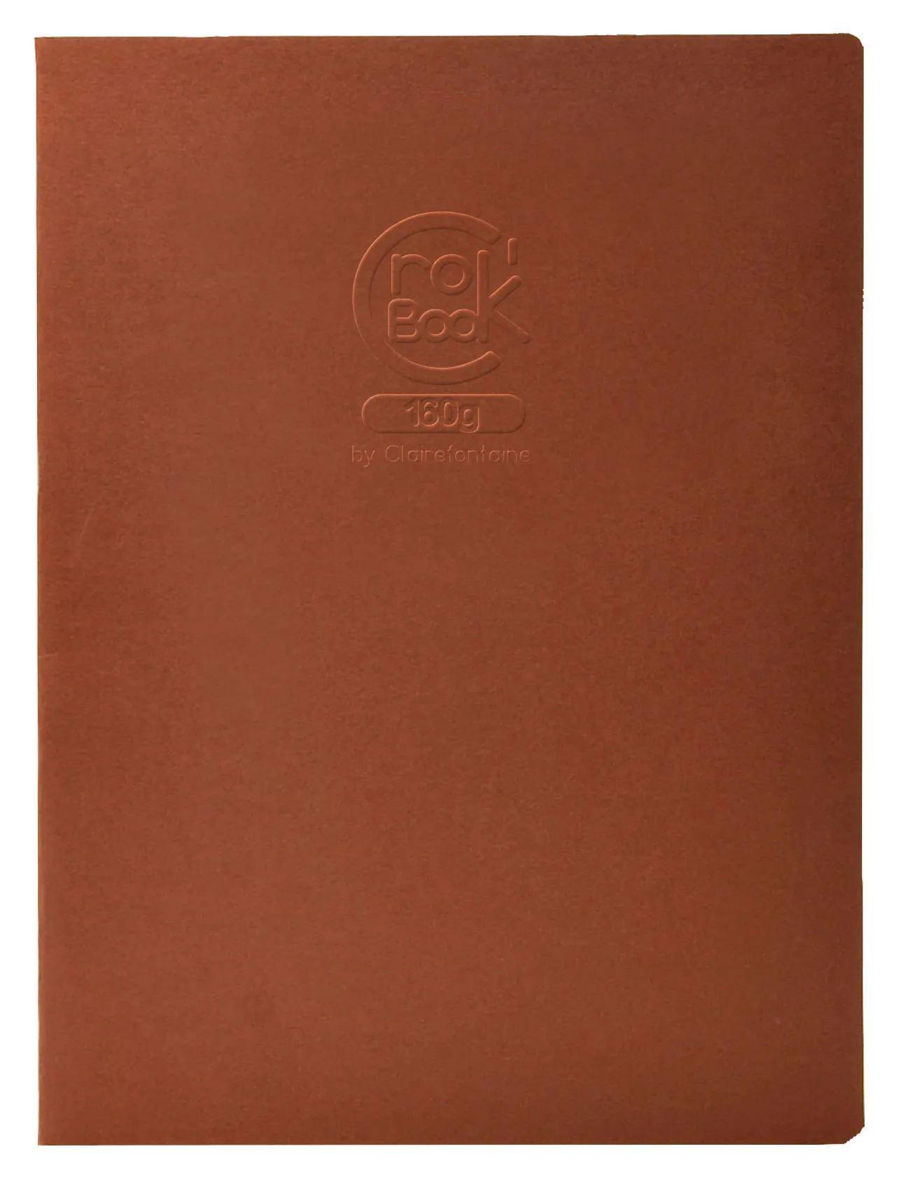 Clairefontaine 10x Skizzenheft Crok'Book 17x22cm Hochformat 20 Blatt weiß 60338C