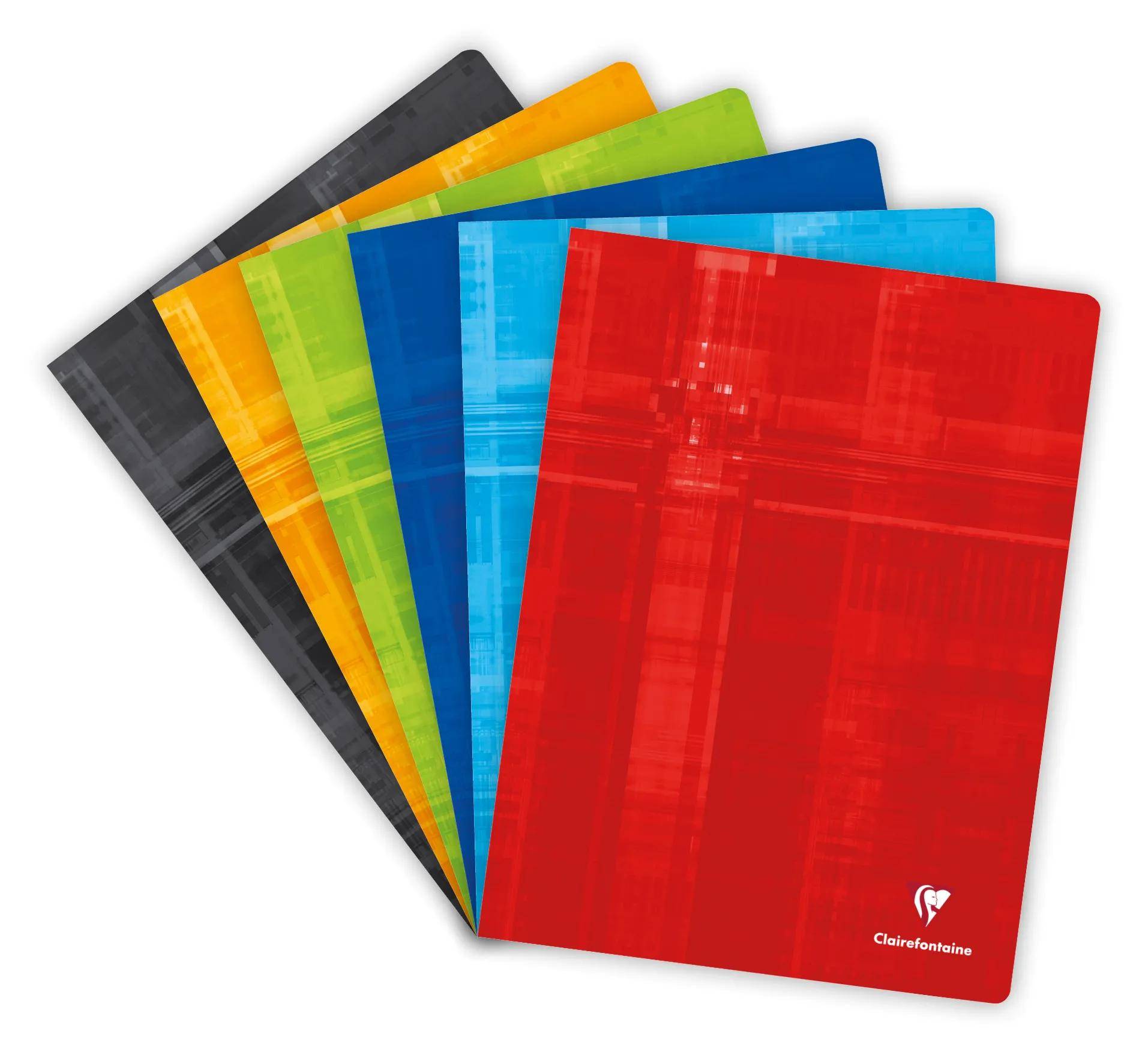 Clairefontaine 10x Heft 24x32 cm, 60 Blatt 90g, kariert 5/5 - Sortiert 3372C