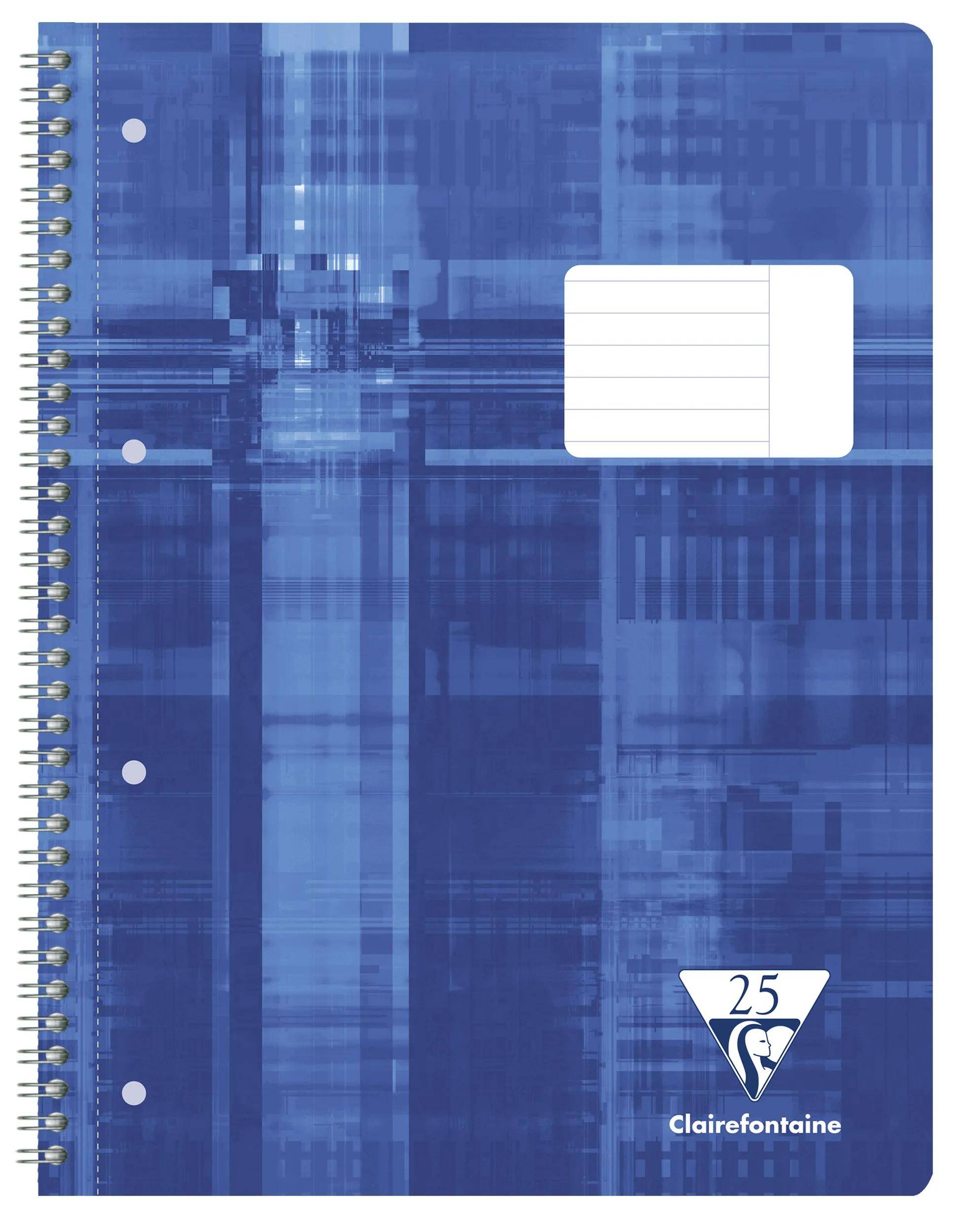 Clairefontaine 5x Collegeblock DIN A4+ 80 Blatt Lineatur liniert - Blau 68225C