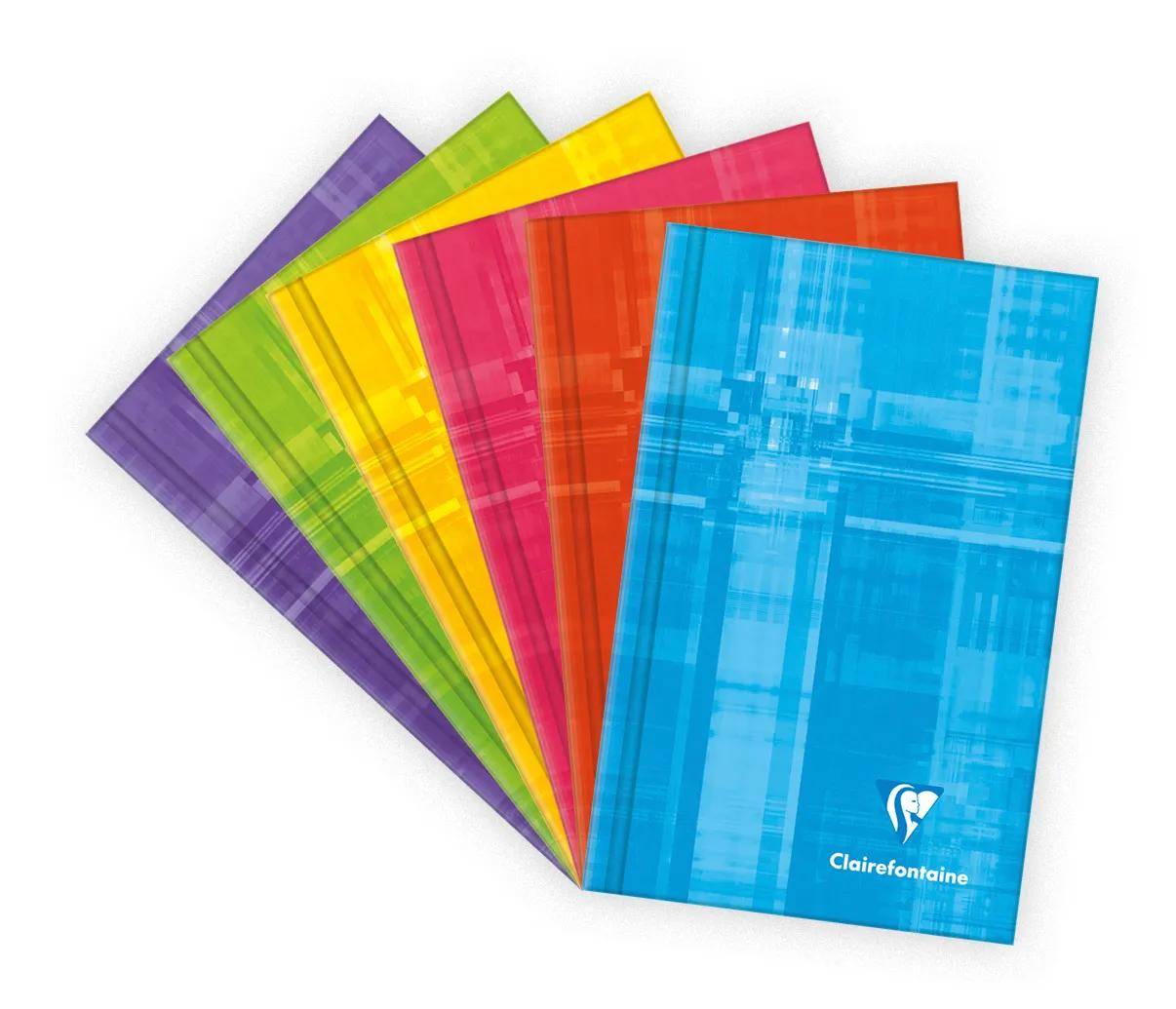 Clairefontaine 10x Notizbuch 75x120mm, 64 Blatt kariert 90g - Sortiert 69582C