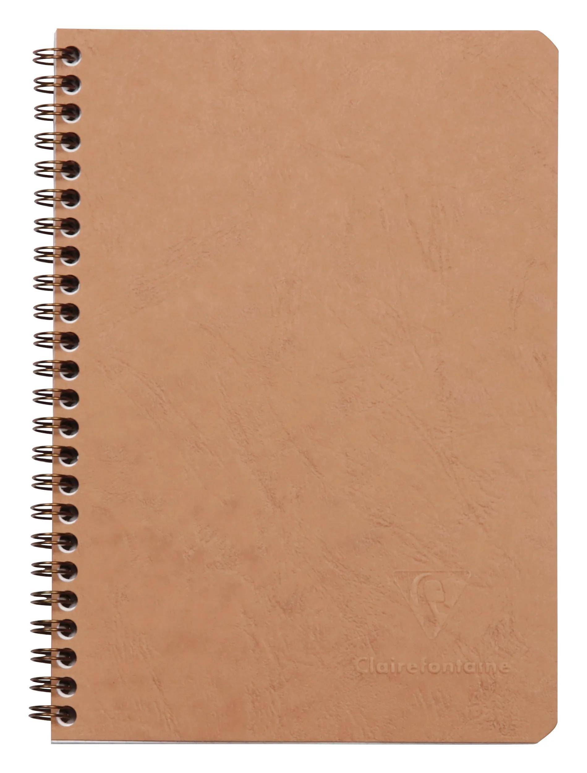 Clairefontaine 5x Spiralbuch Age Bag A5 kariert 50 Blatt - Tabak 78532C